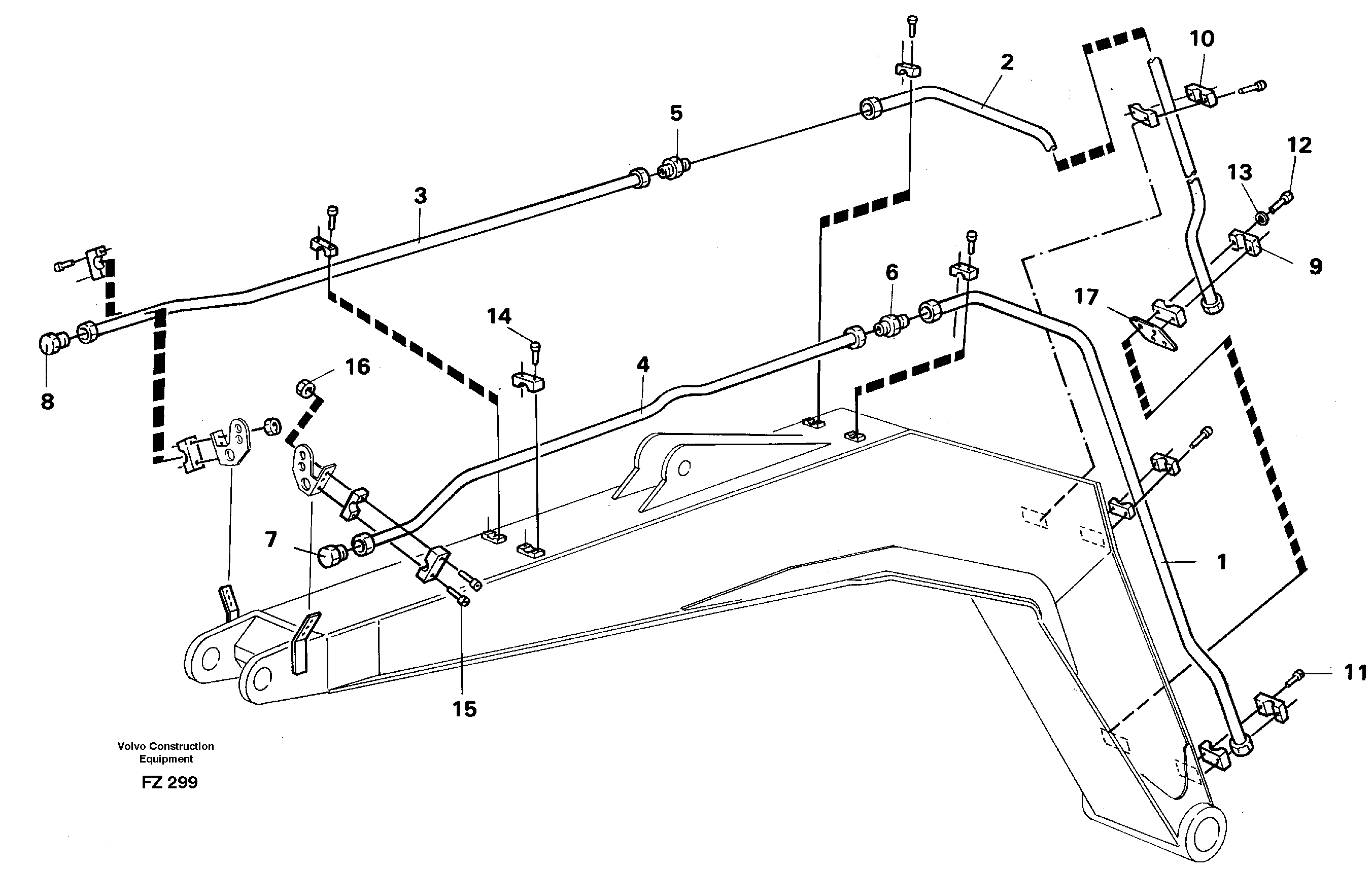 Hydr, hammer, boom 14258770 — volvo parts diagram