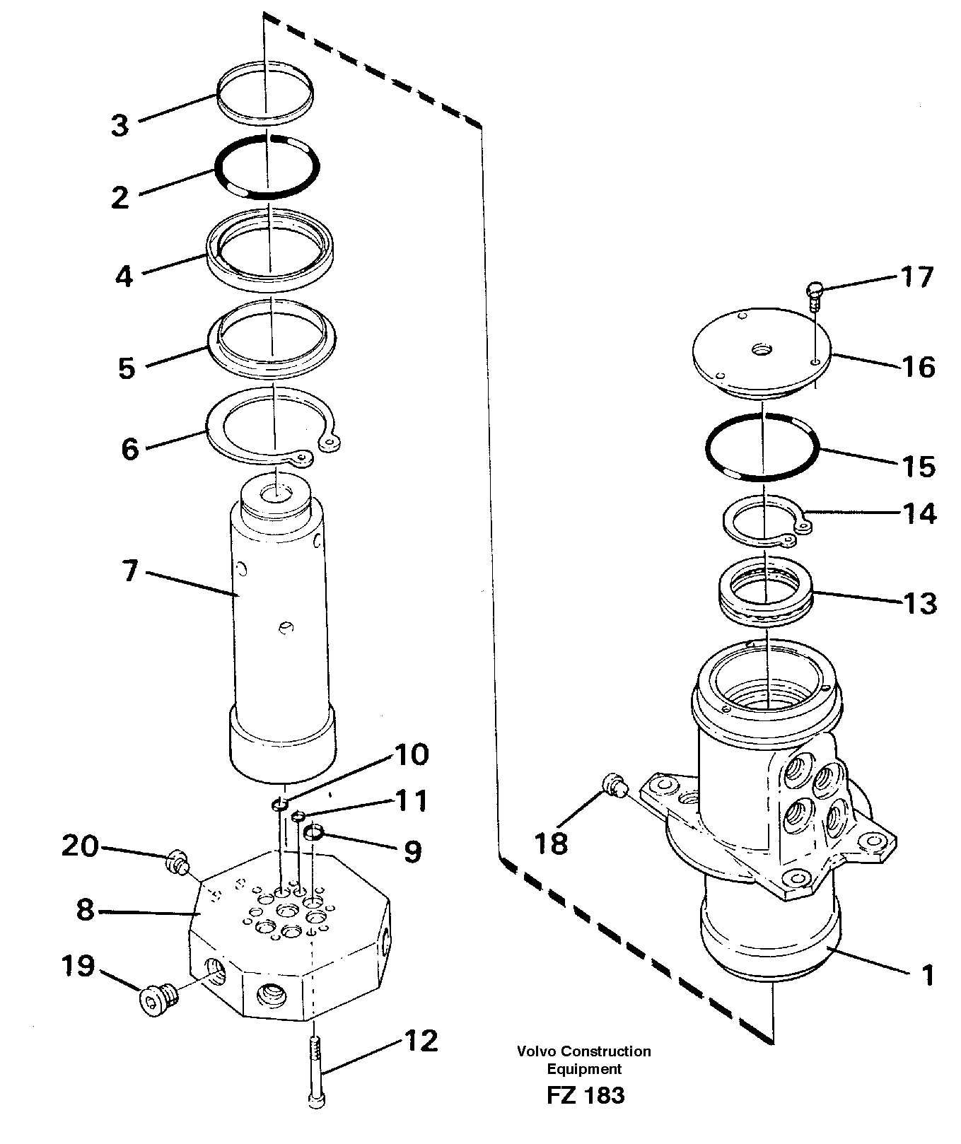 Turning joint — volvo parts diagram