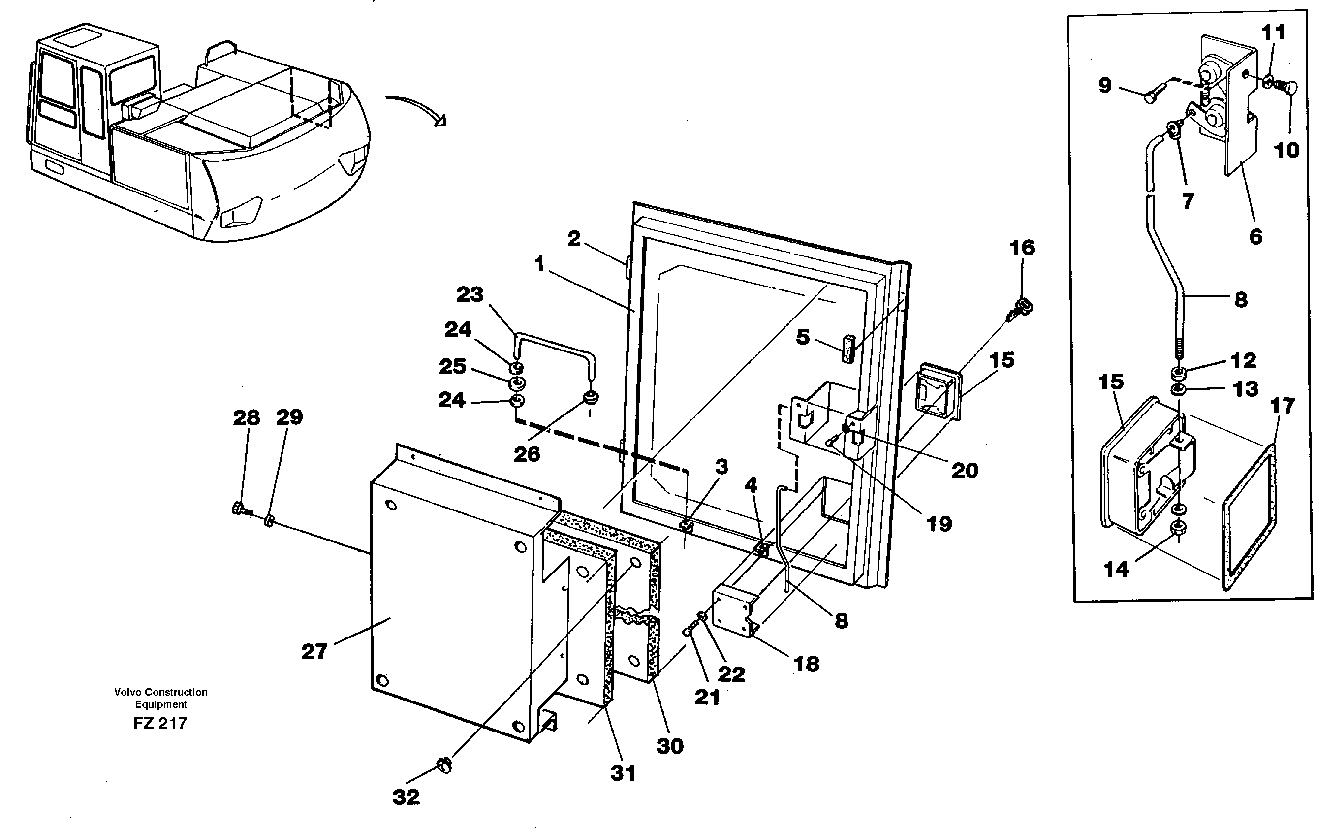 Door,tankpumps — volvo parts diagram