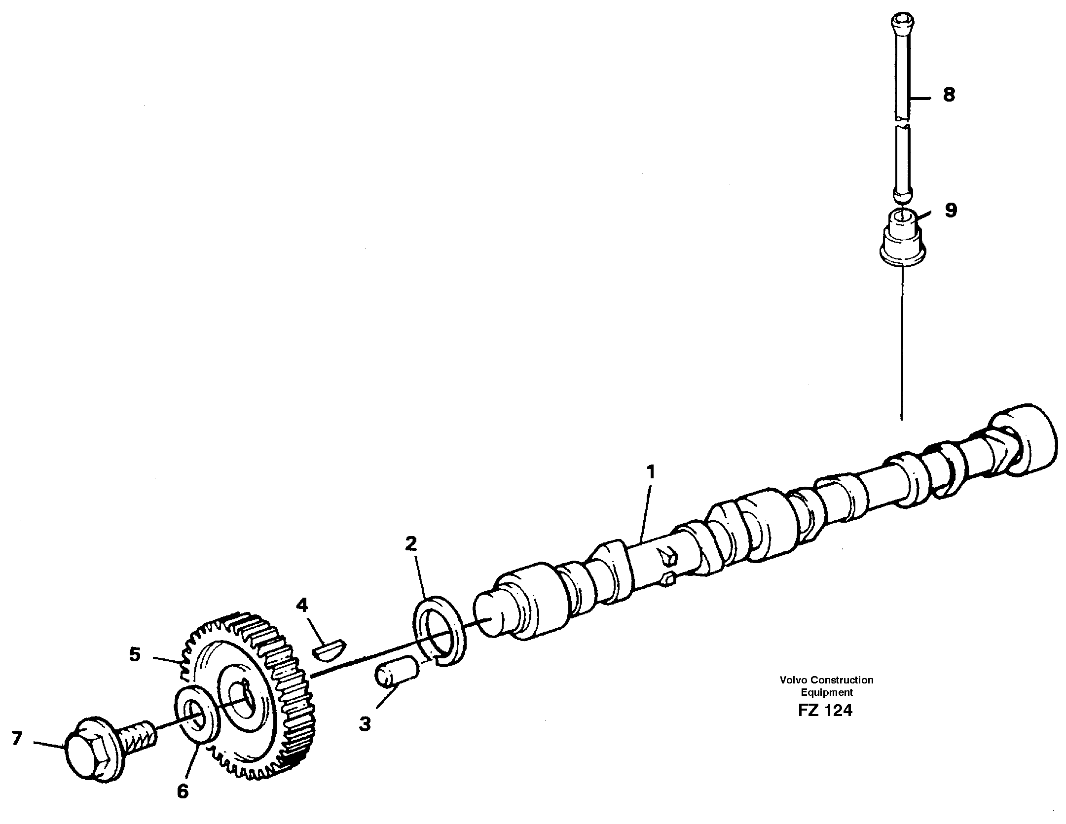 Camshaft — volvo parts diagram