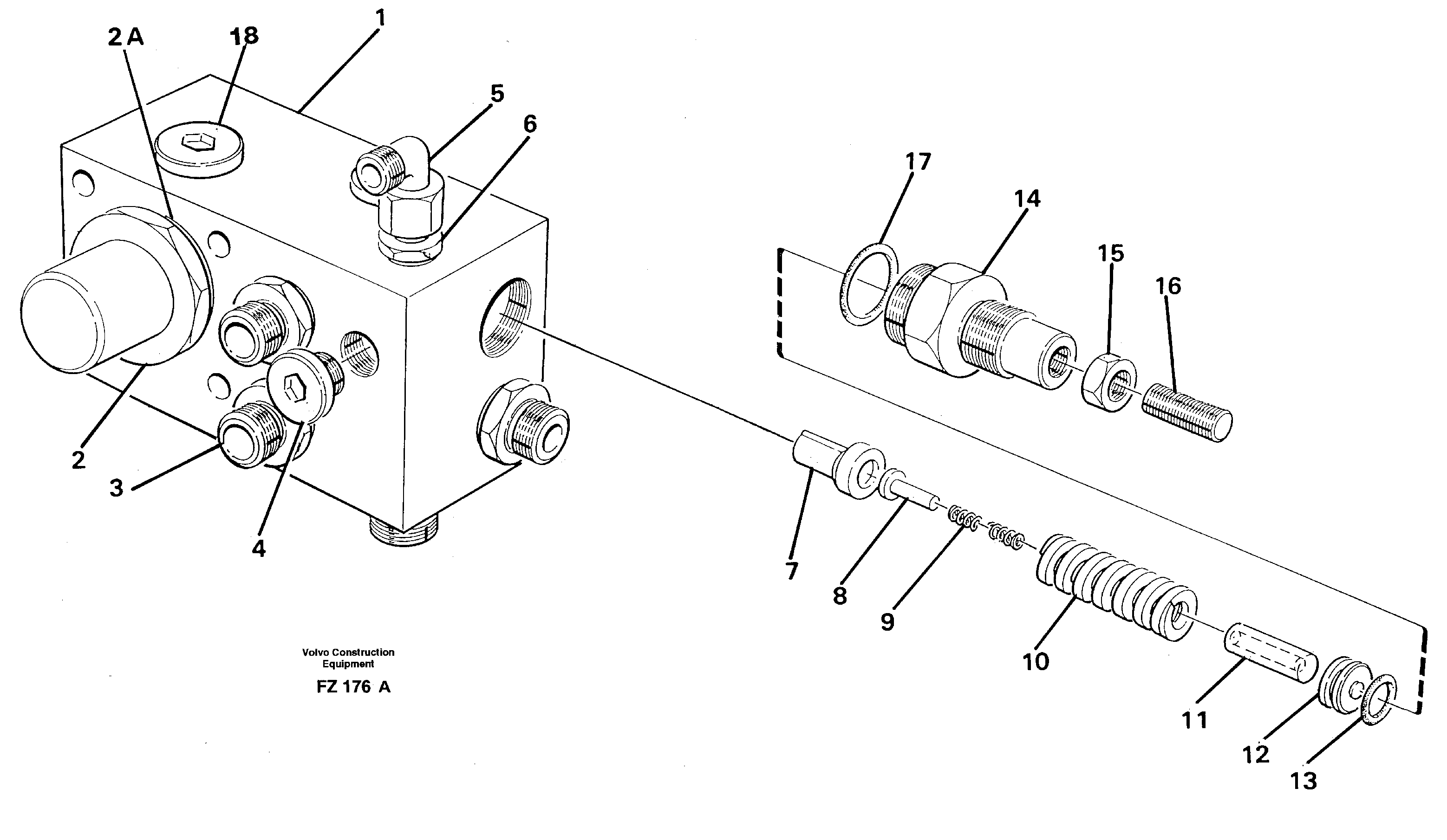 Tank connection — volvo parts diagram