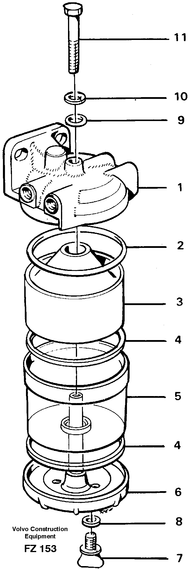 Water separator — volvo parts diagram