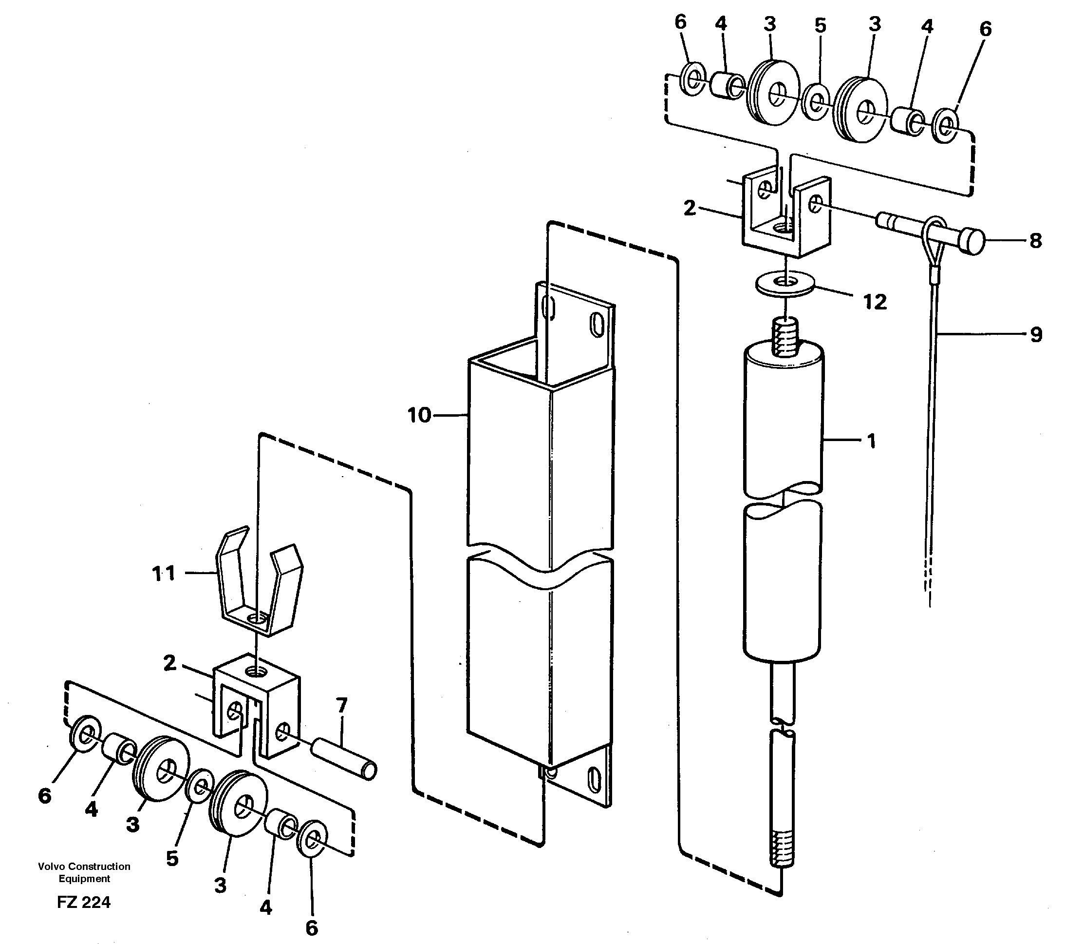 Window lifts — volvo parts diagram