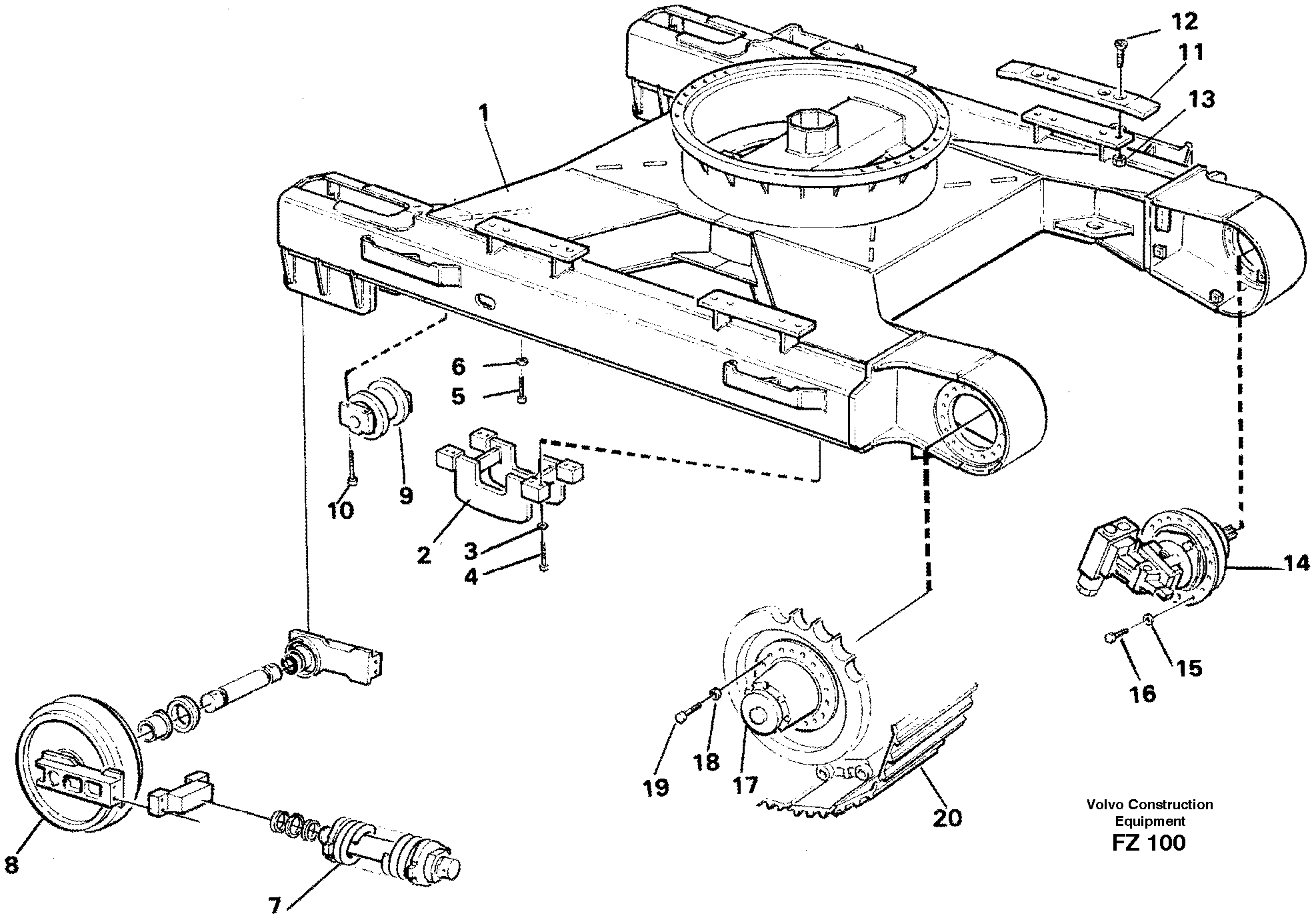 Undercarriage — volvo parts diagram