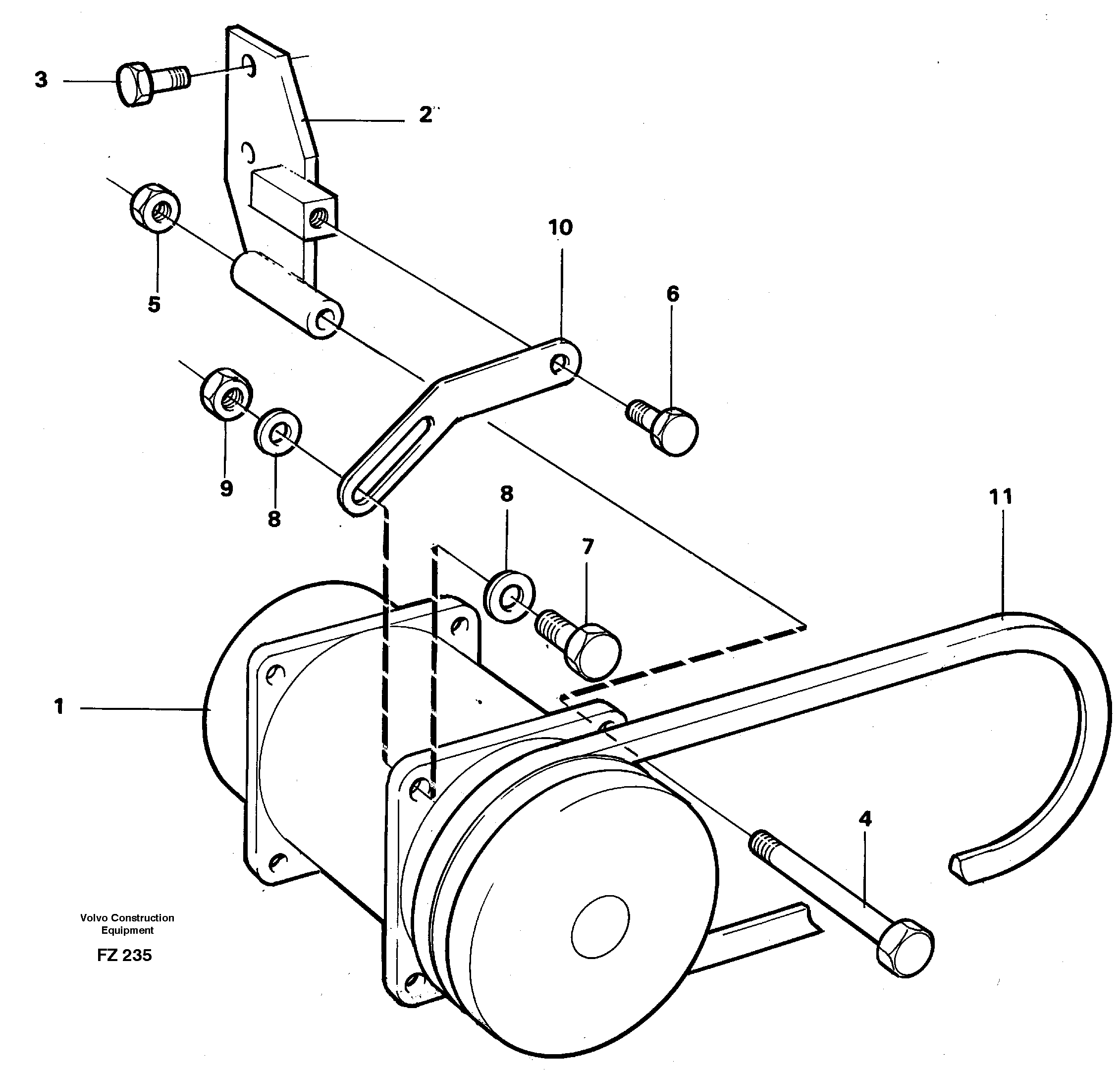 Compressor with fitting parts Cooling agent R134 A 14268393 — volvo parts diagram