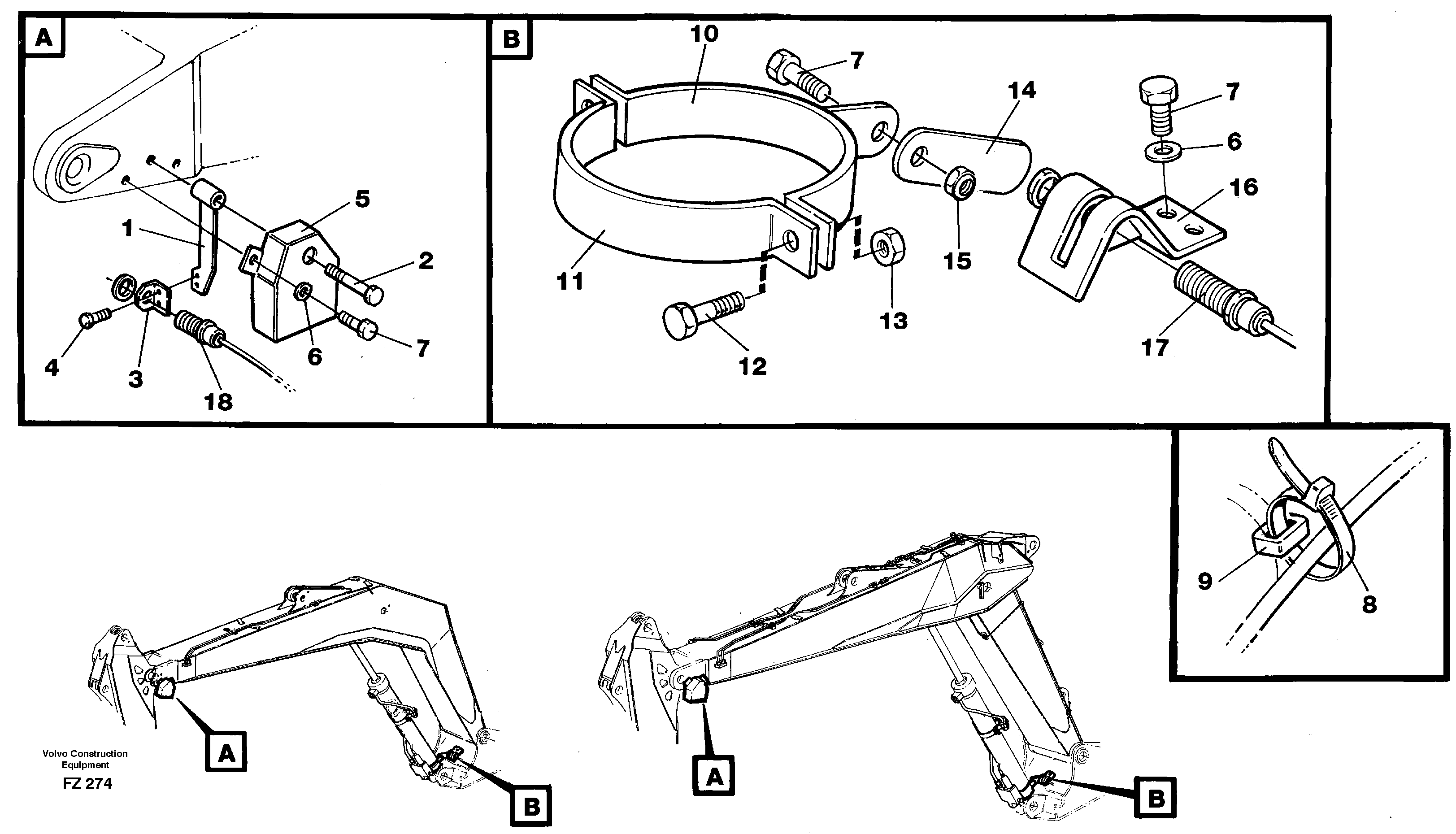 Electric insatallation onbackhoe equipment 14267963 — volvo parts diagram