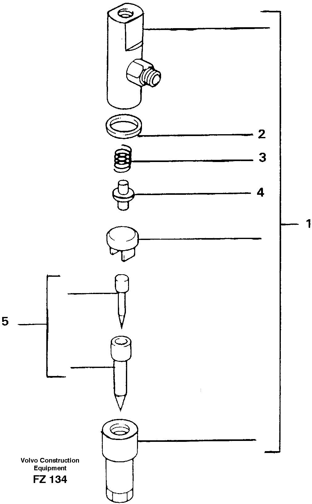 Injector — volvo parts diagram