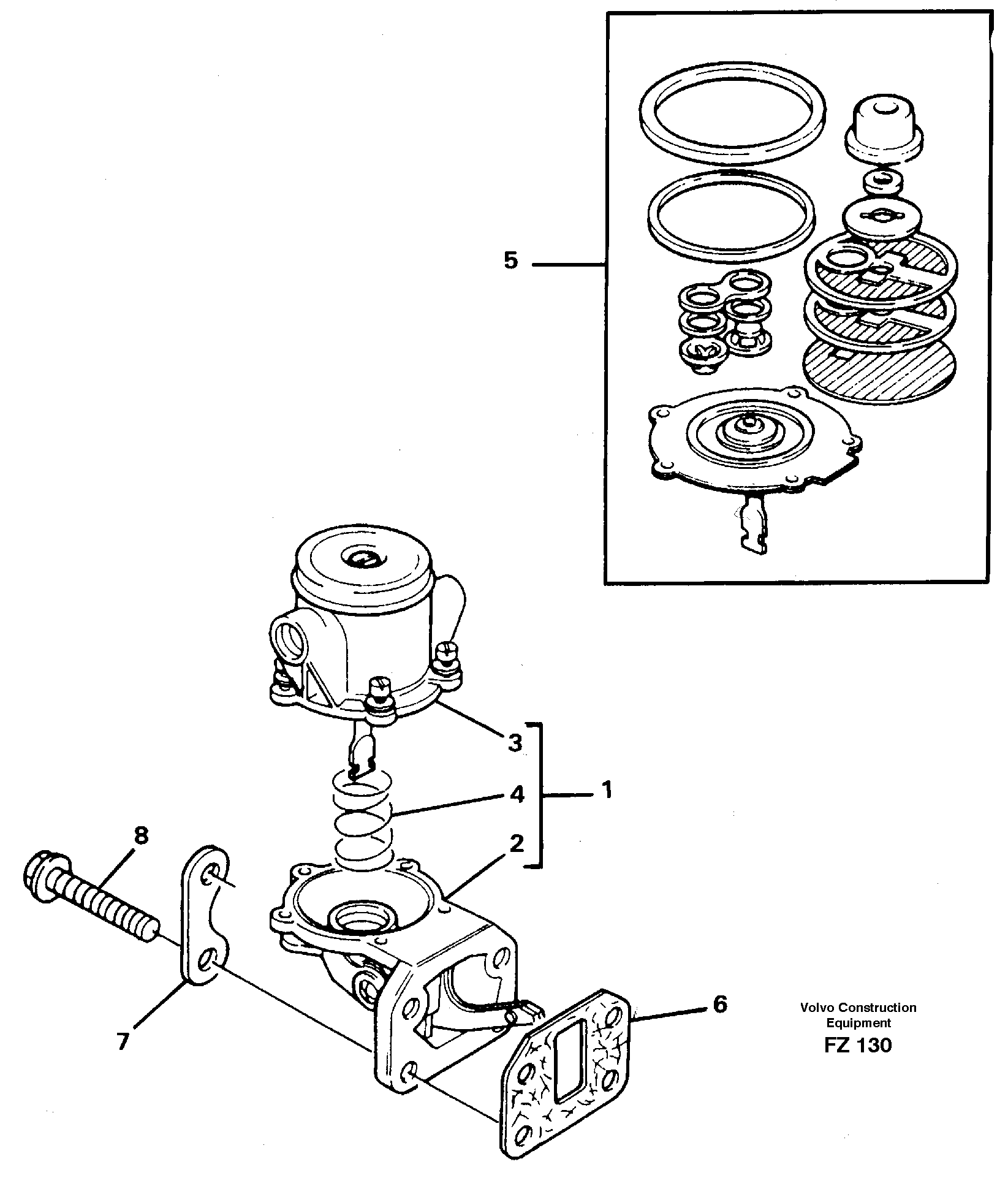 Fuel pump — volvo parts diagram