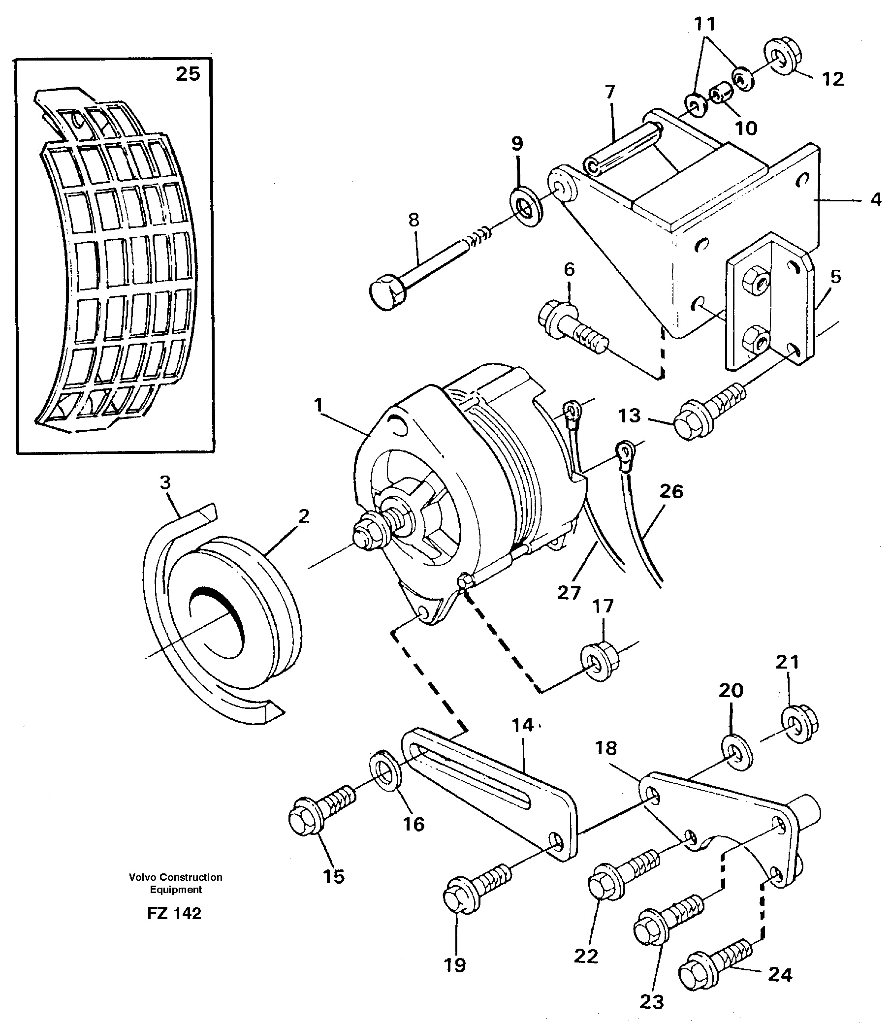 Alternator, assembly — volvo parts diagram