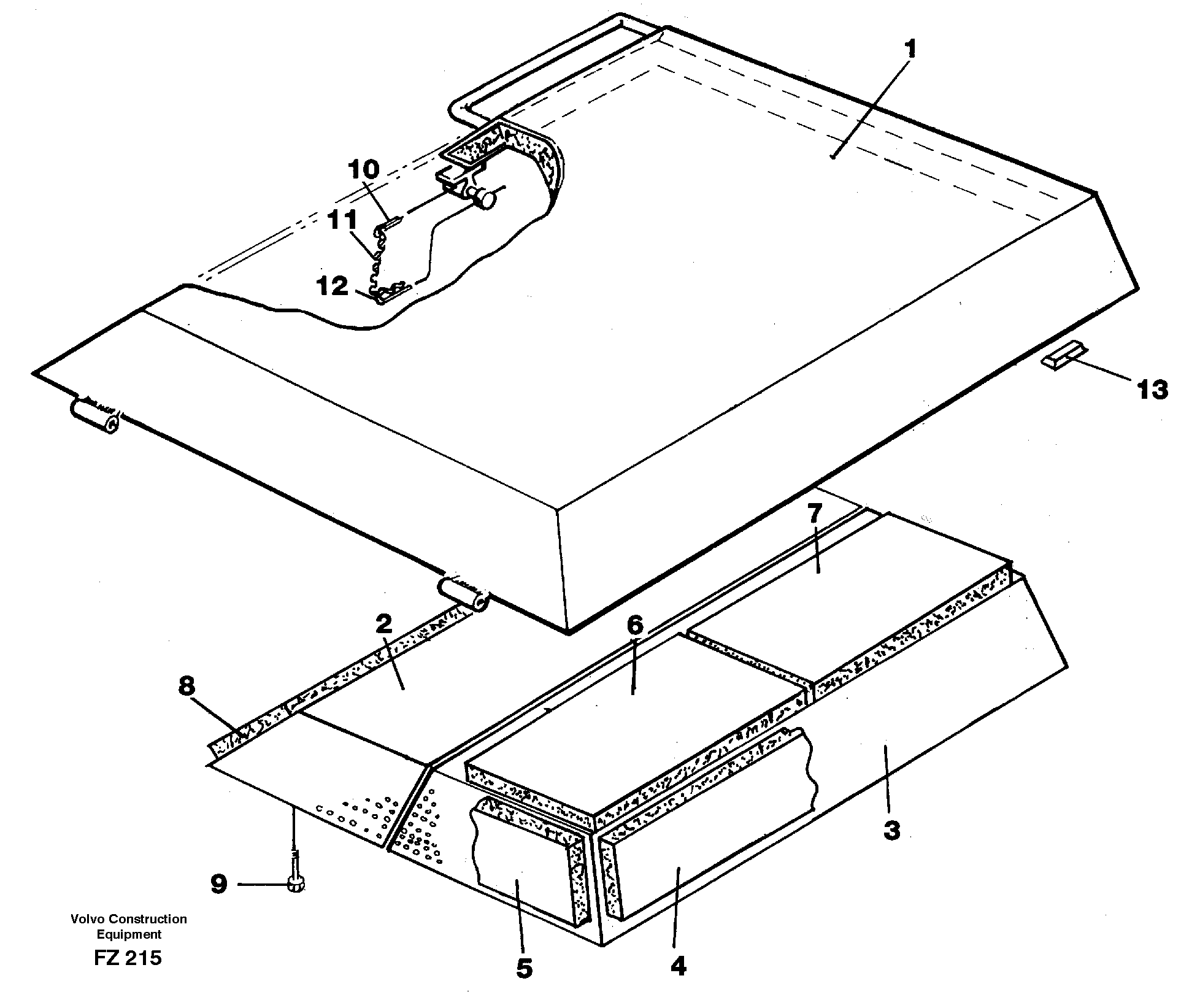 Hatch, engine — volvo parts diagram