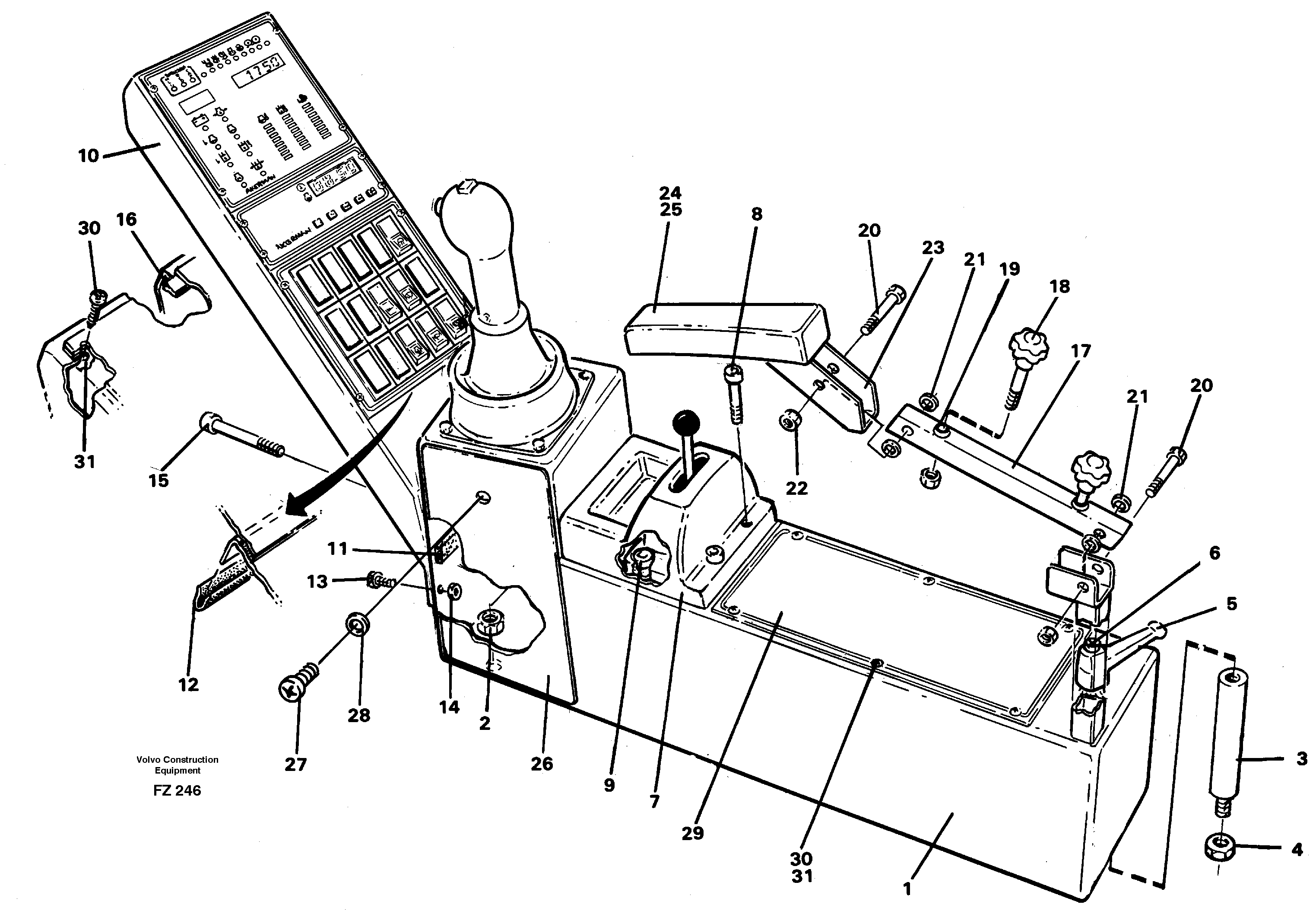 Side panel right — volvo parts diagram