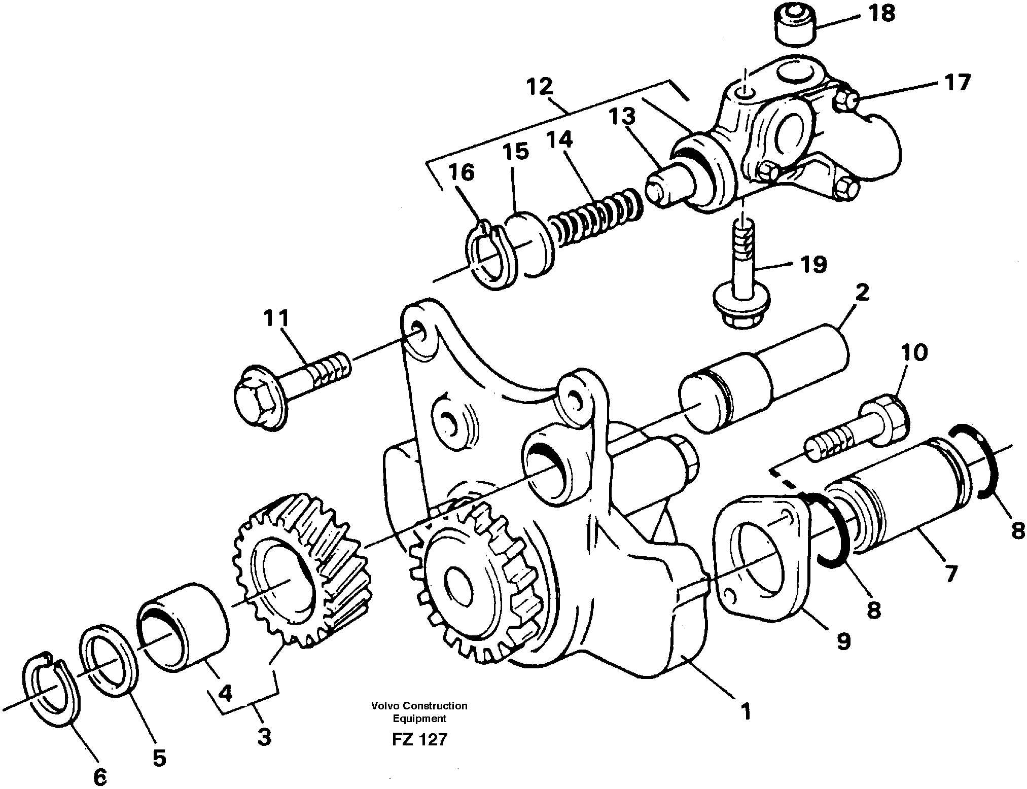 Oil pump — volvo parts diagram