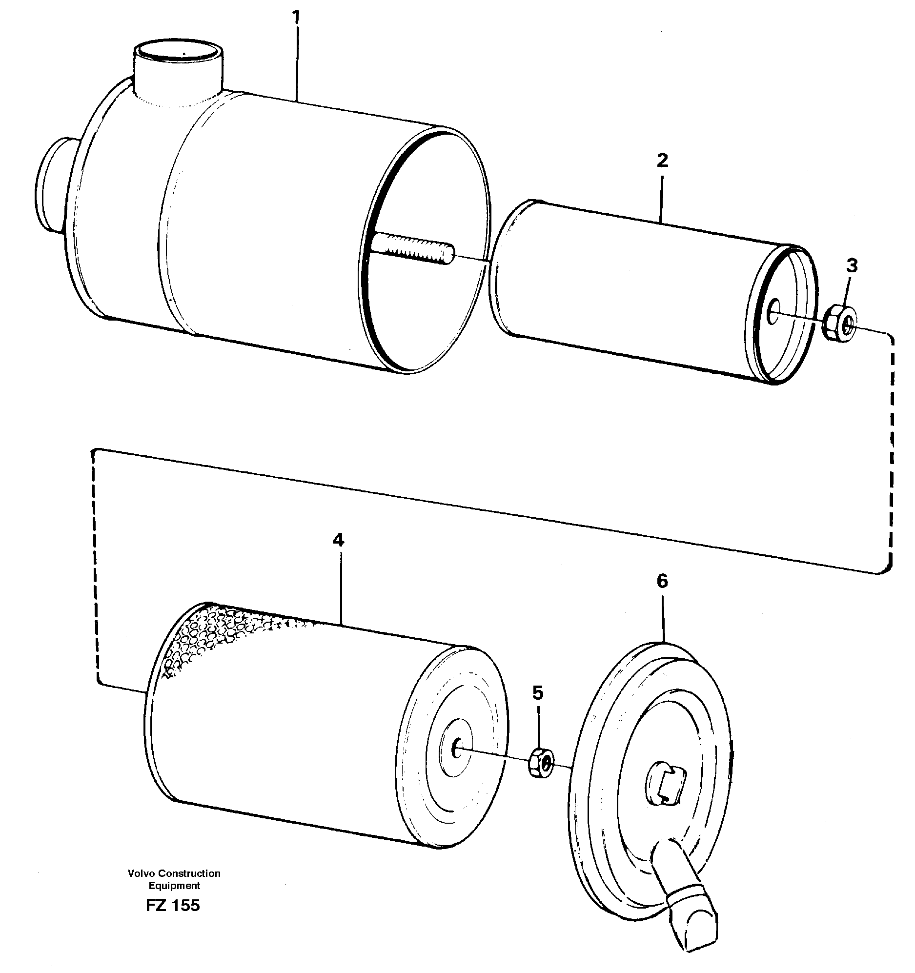 Air filter — volvo parts diagram