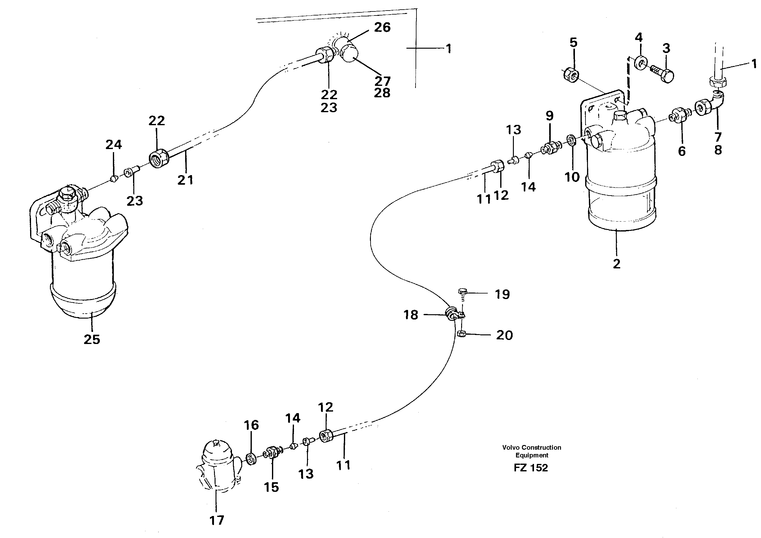Fuel system: Fuel tank - fuel pump — volvo parts diagram