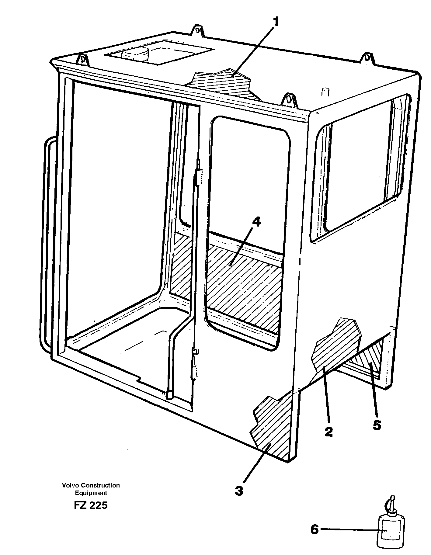 Cabin coating — volvo parts diagram