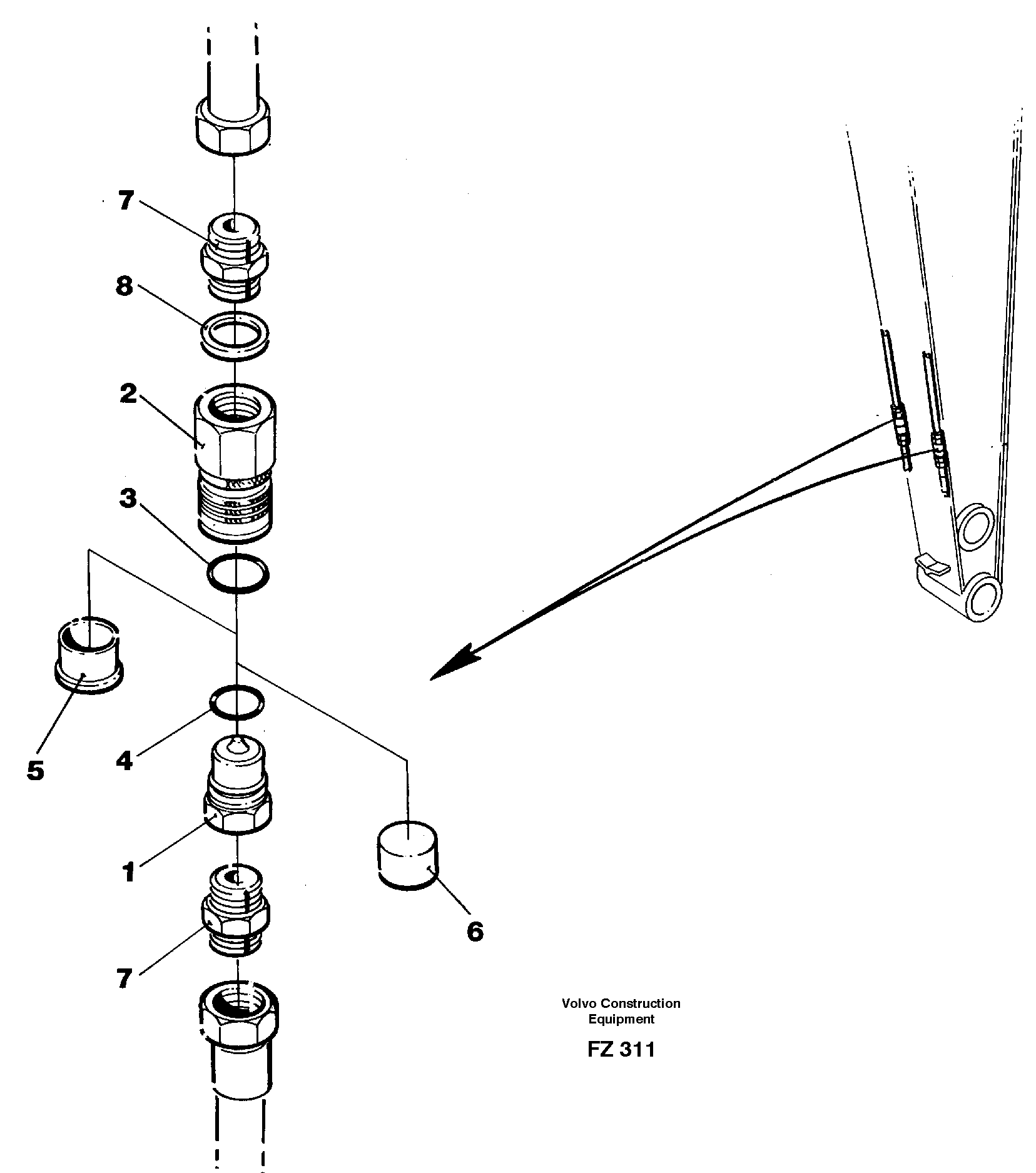 Quick conection kit 14251612 — volvo parts diagram