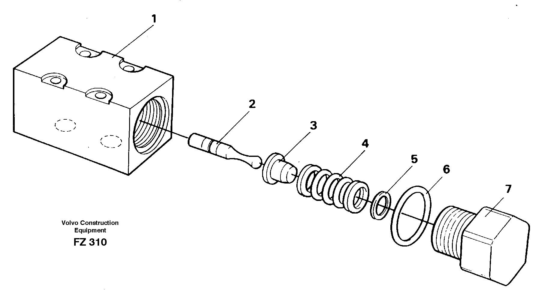 Pressure limiting valve 14267968 — volvo parts diagram