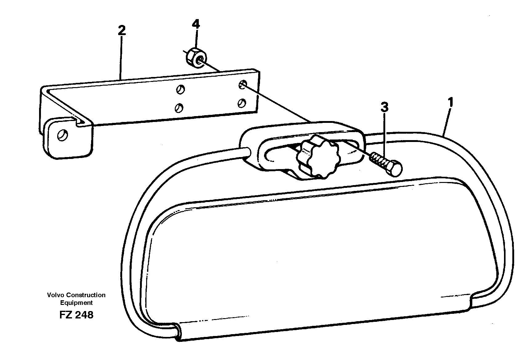 Sun visor,interior — volvo parts diagram
