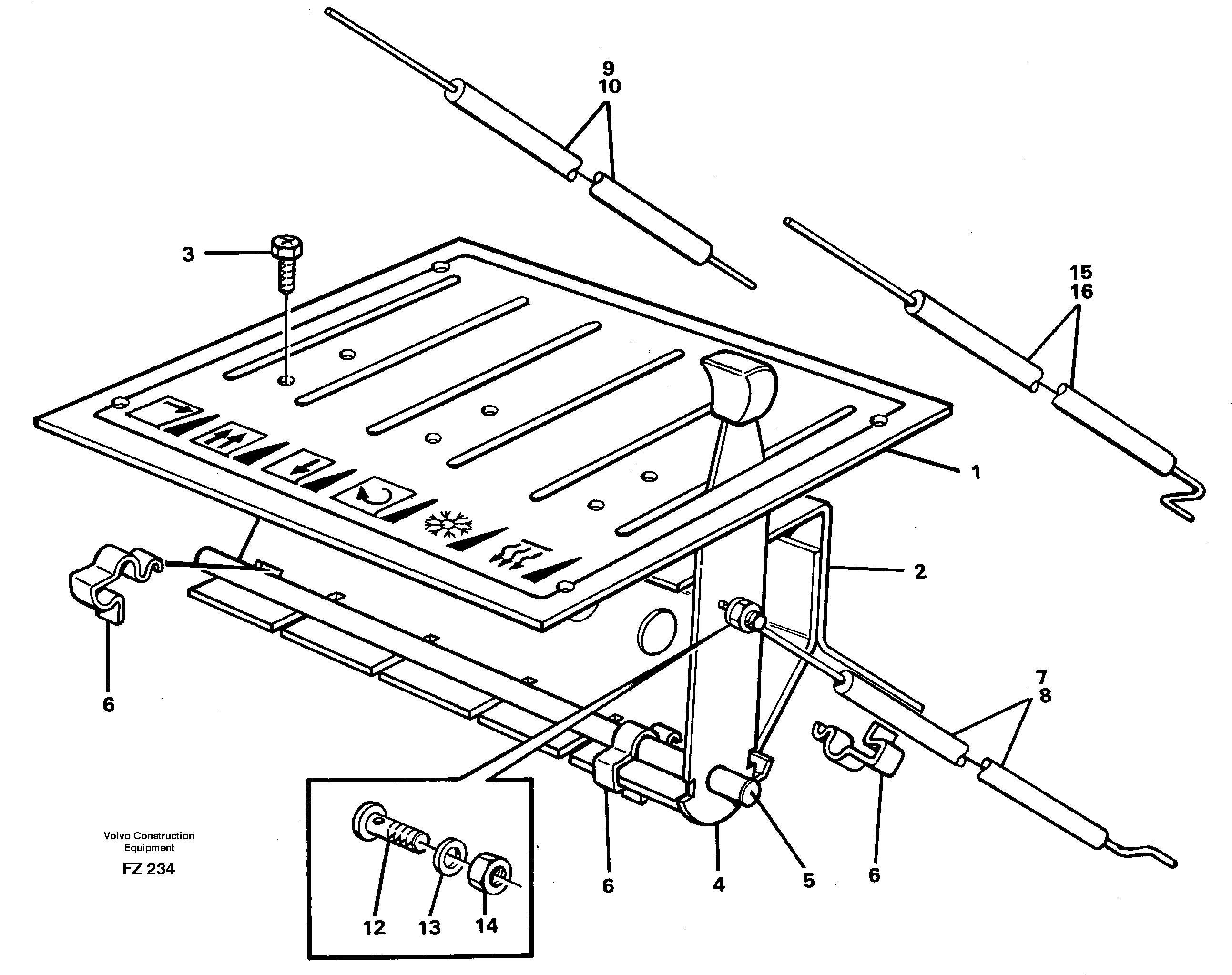 Heater control — volvo parts diagram