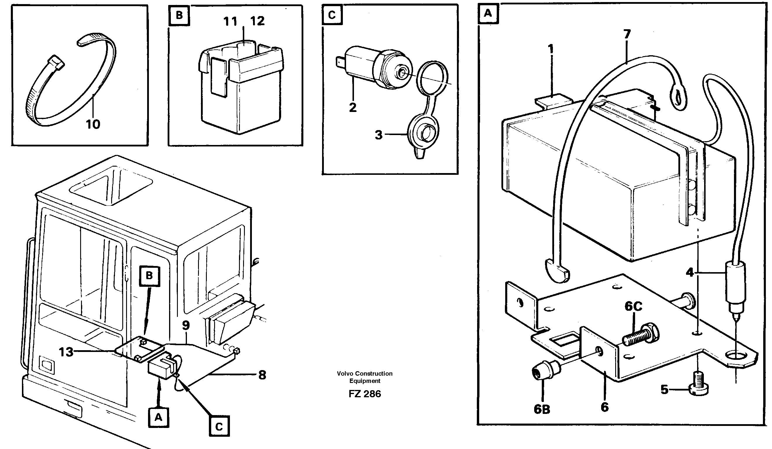 Lunch box heater 14254176 — volvo parts diagram