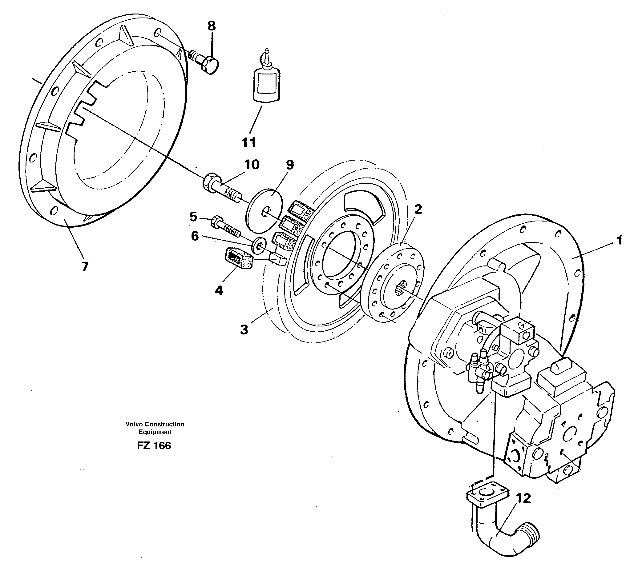 Pump gear box — volvo parts diagram