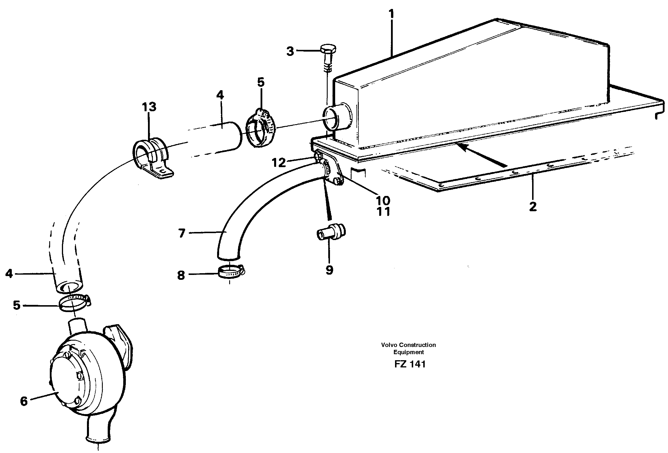 Intercooler — volvo parts diagram