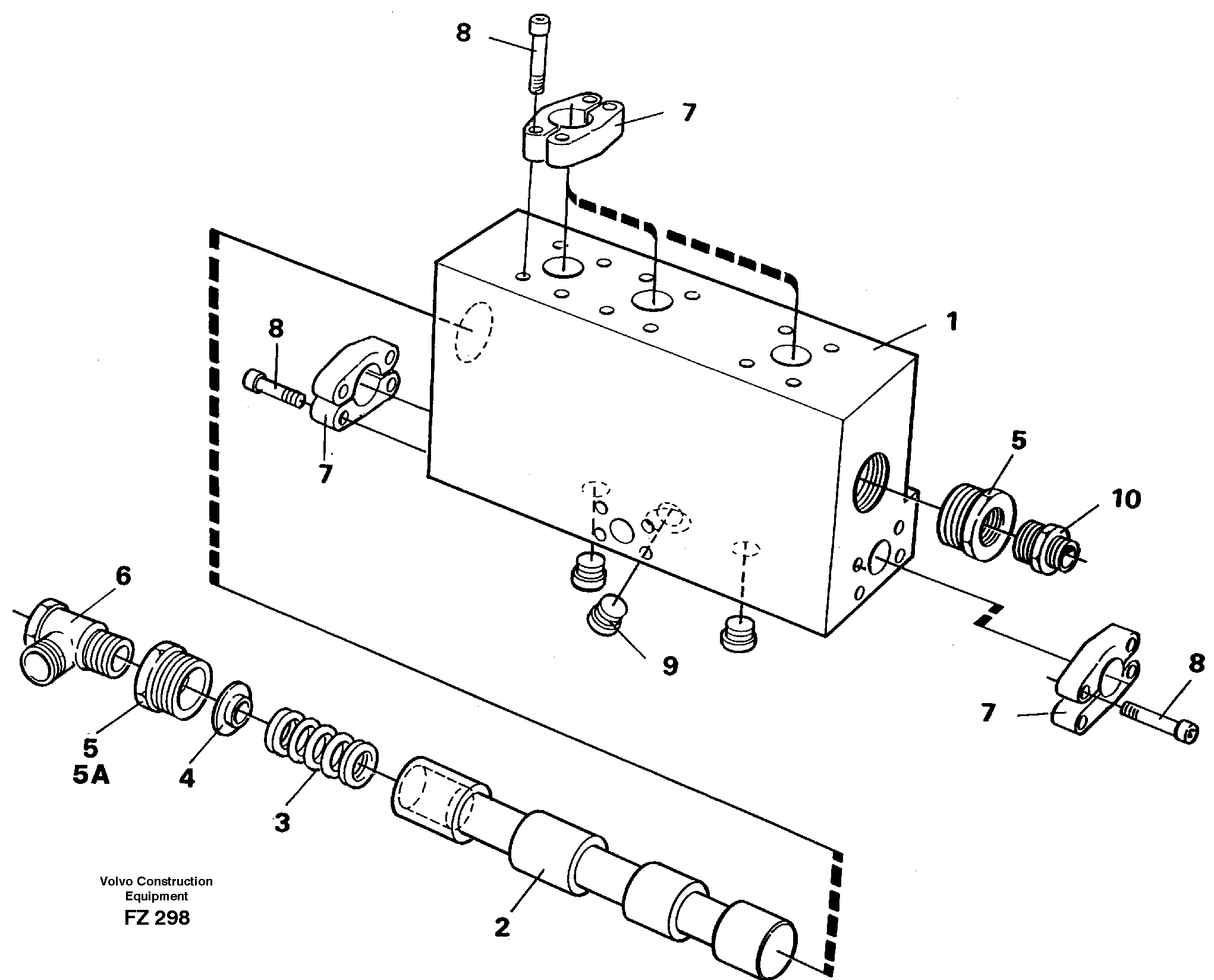 Operating valve 14262401, 14259547, 14341340 — volvo parts diagram