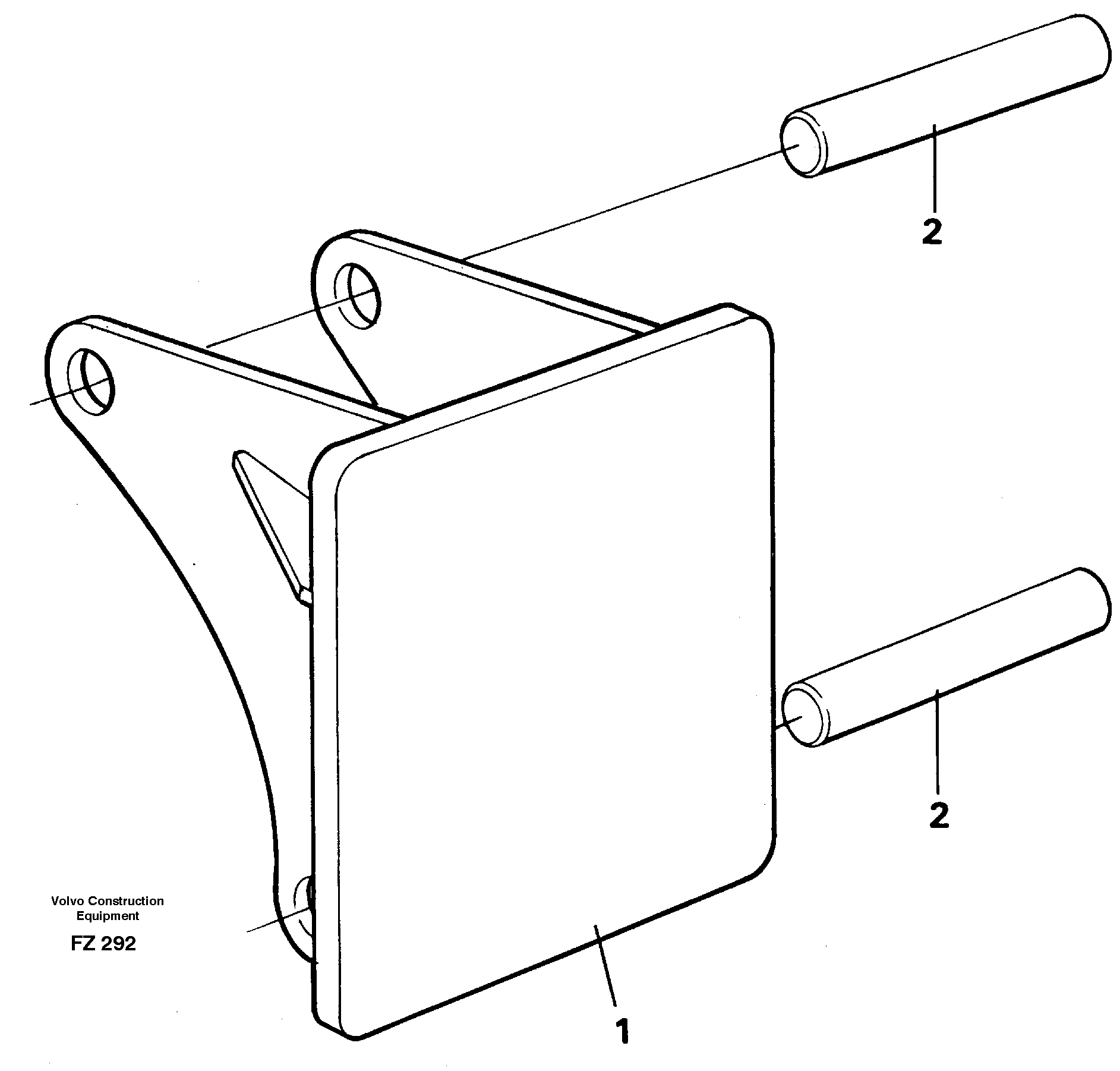 Hammer plate 14258943 — volvo parts diagram