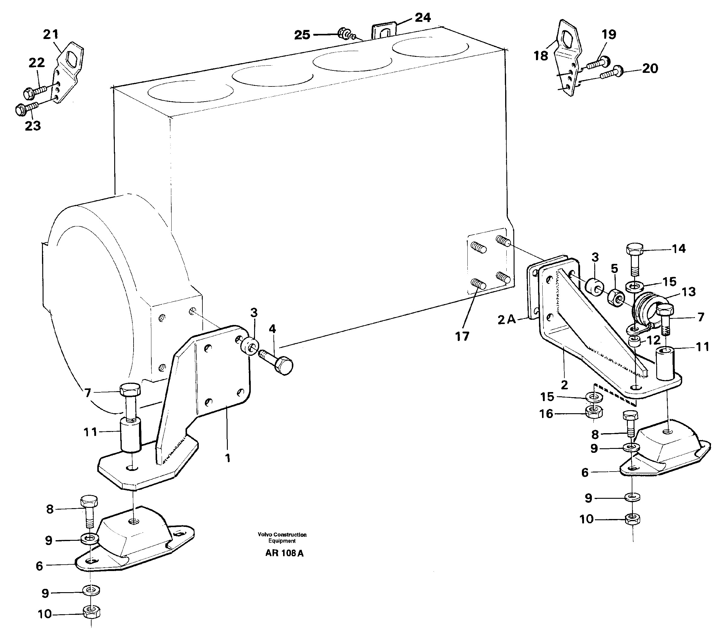 Engine mounting — volvo parts diagram