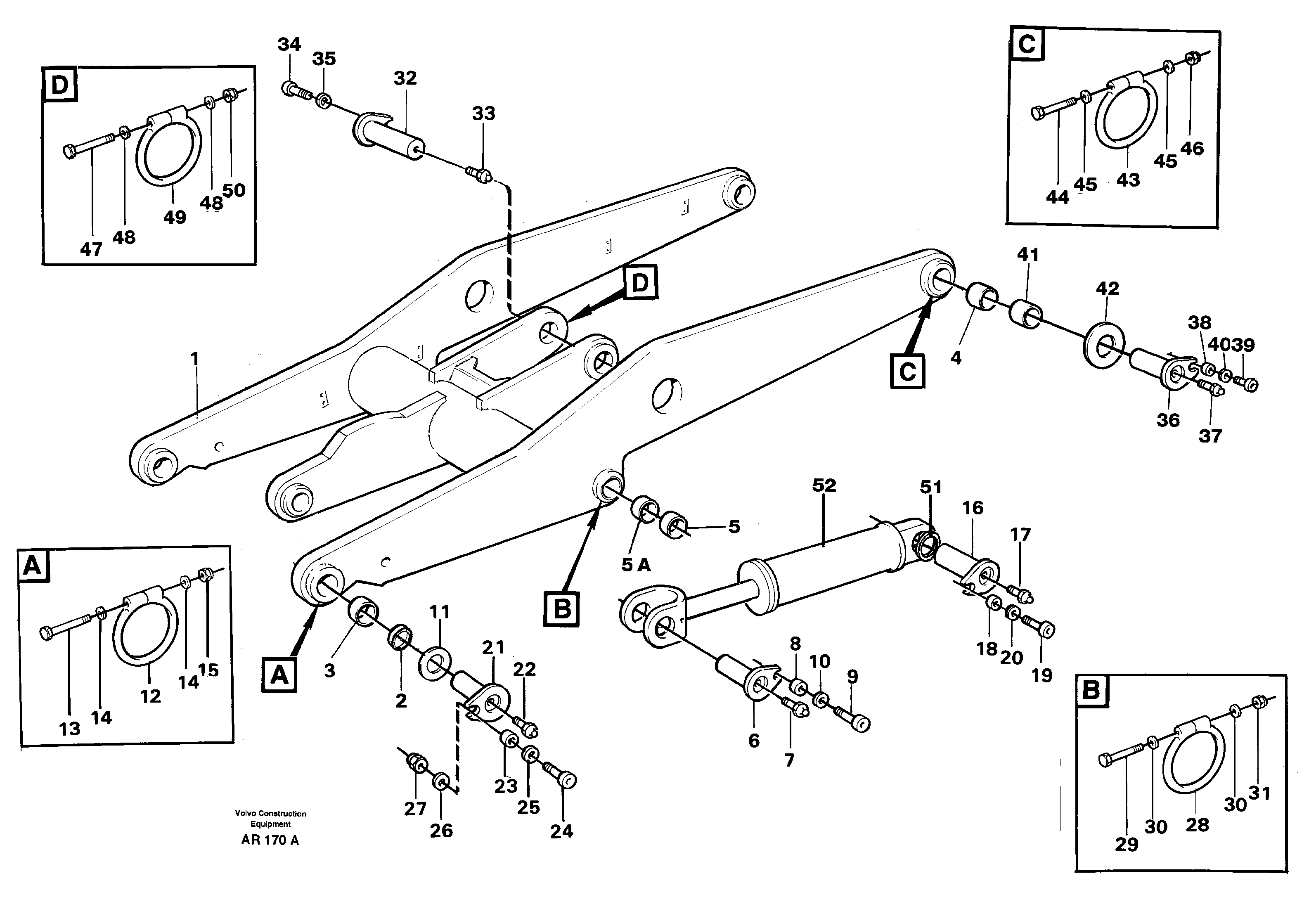 Lifting unit — volvo parts diagram
