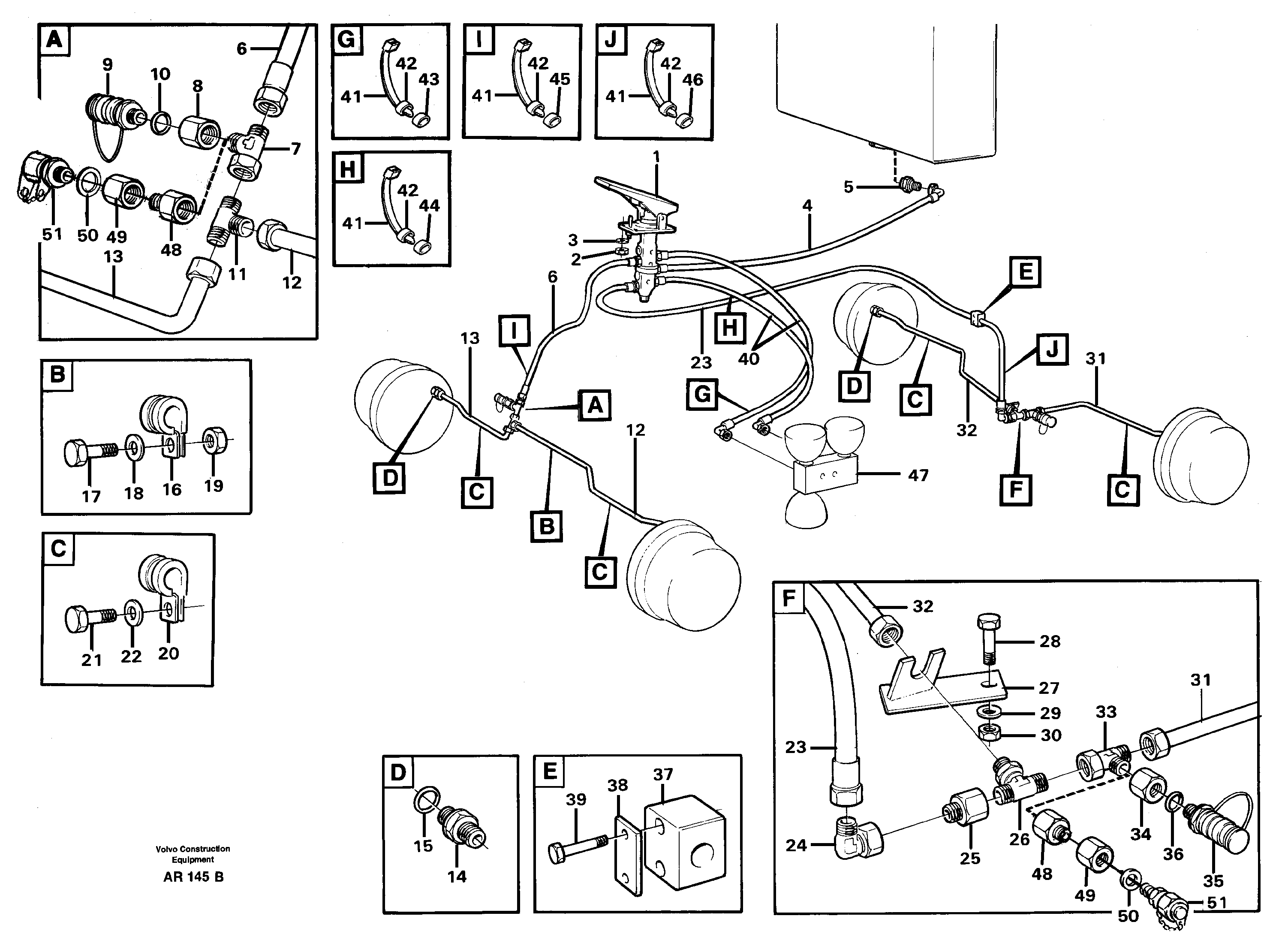 Brake system — volvo parts diagram