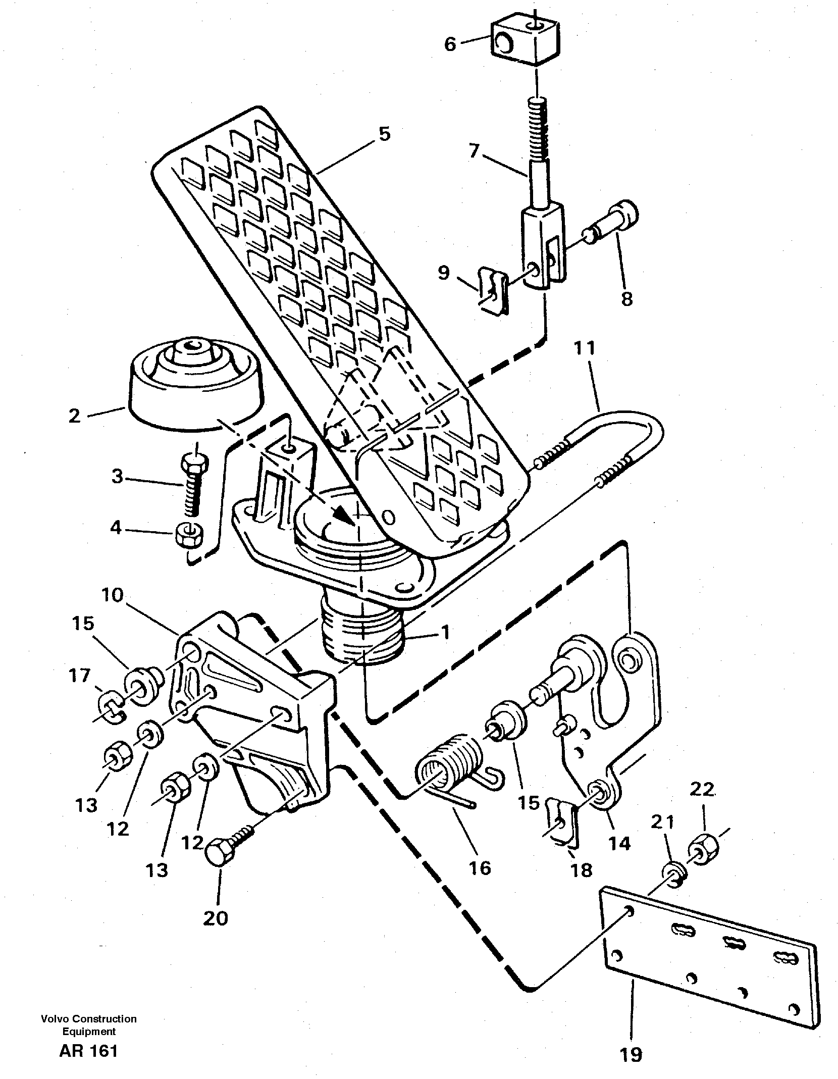 Pedal — volvo parts diagram