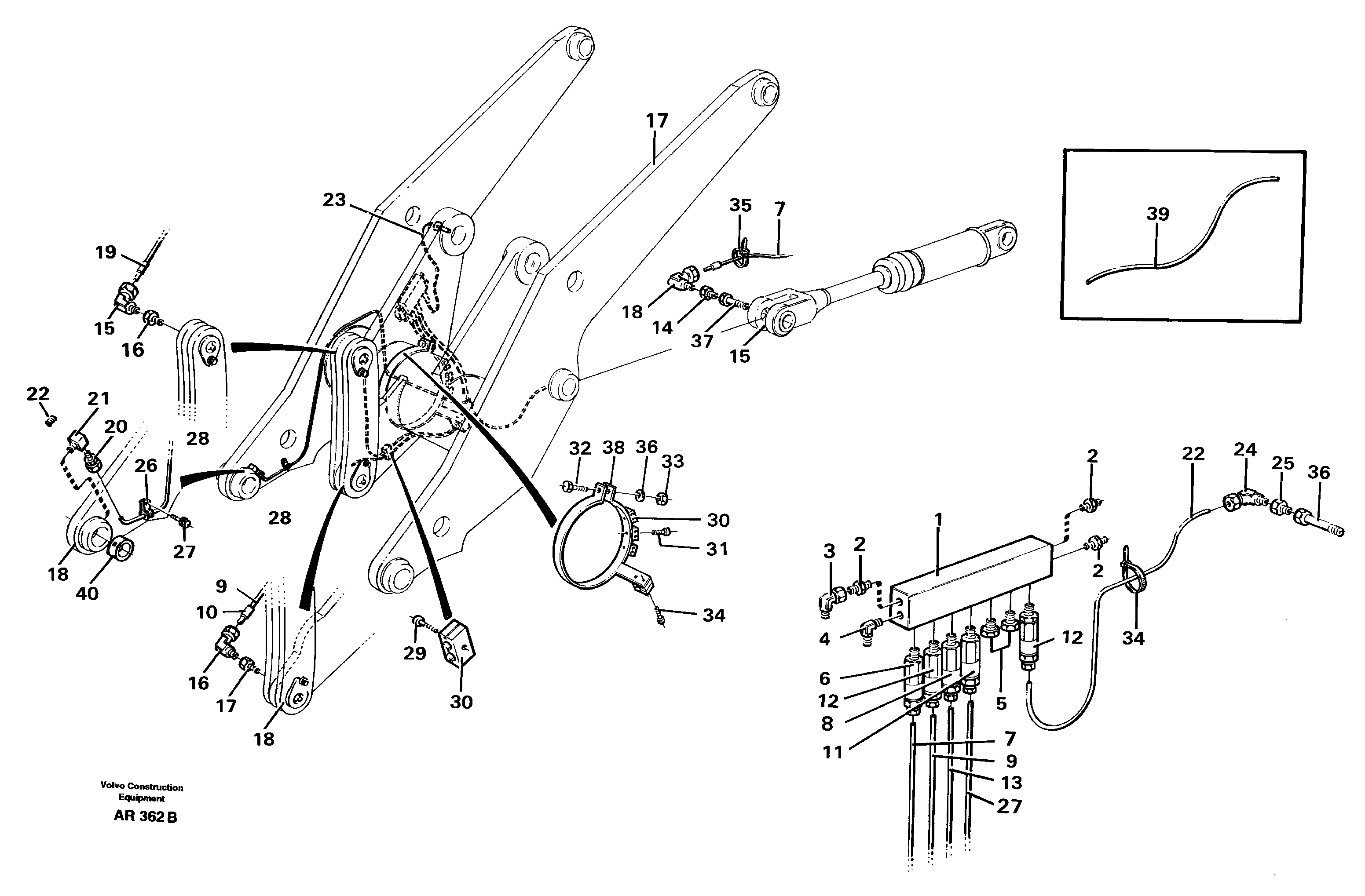 Distribution block, B2.  92752 — volvo parts diagram