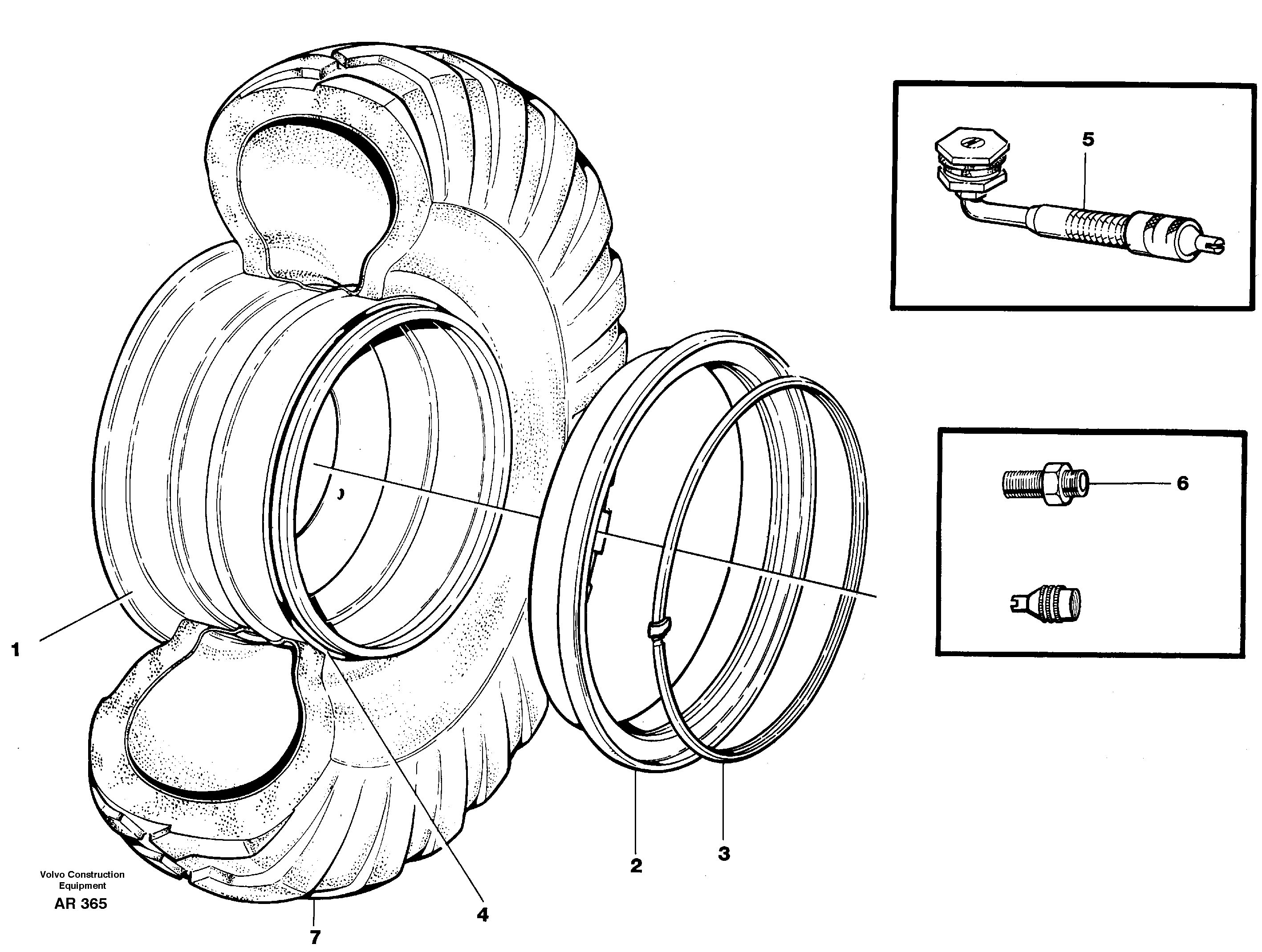 Wheel  17,5R25 — volvo parts diagram
