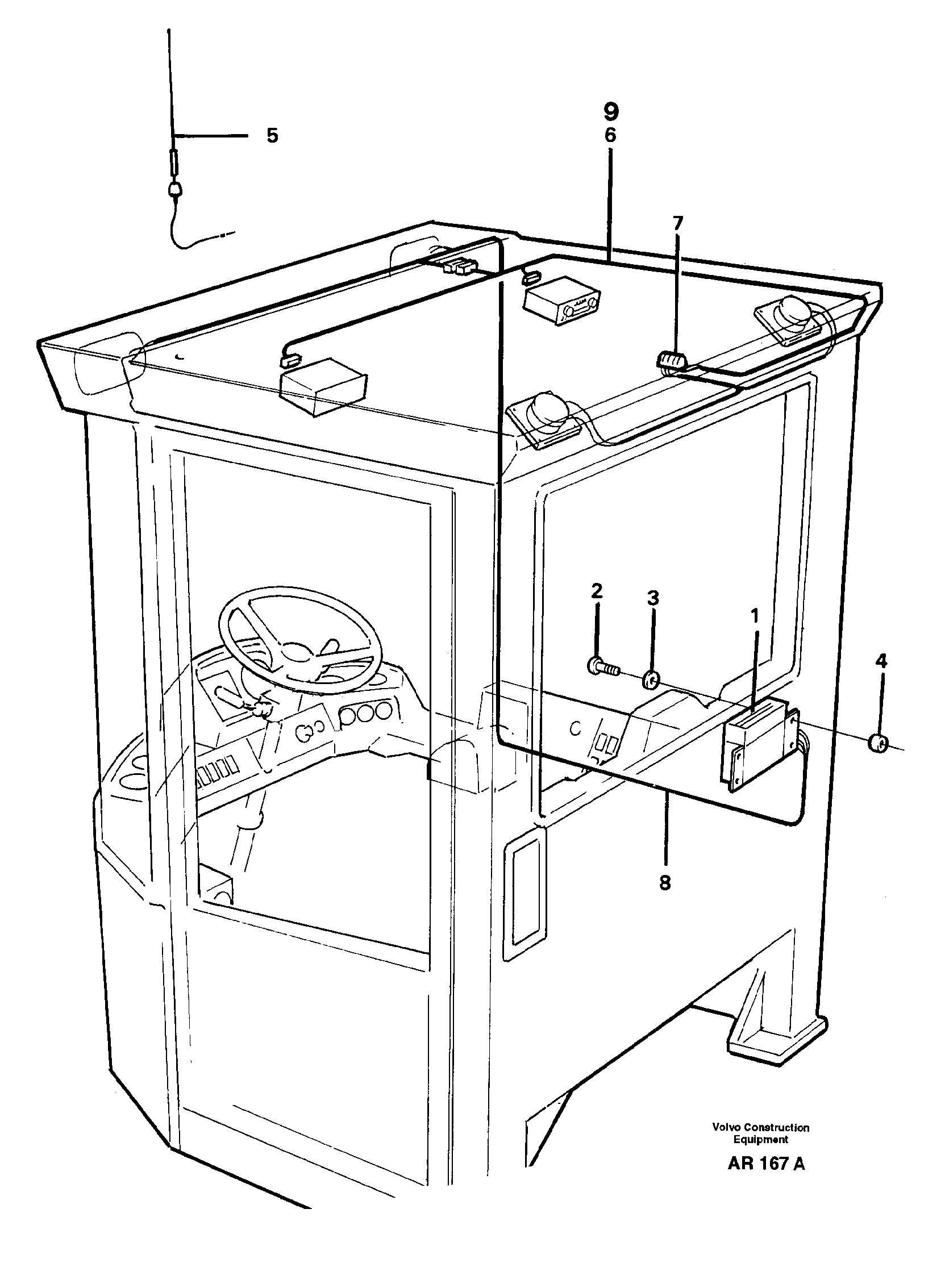 Electrical system: Radio  92462 — volvo parts diagram