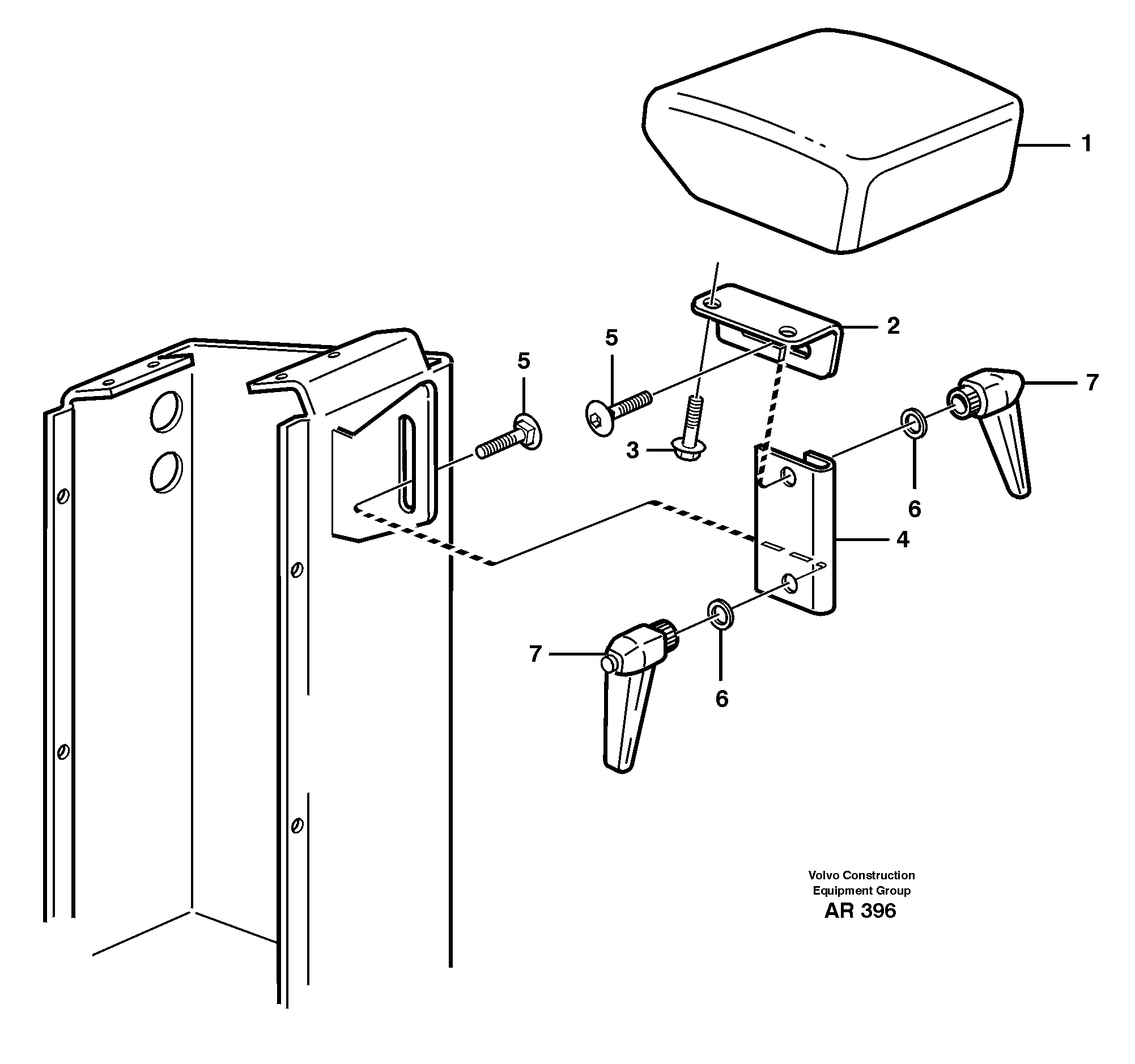 Armrest  33748 — volvo parts diagram
