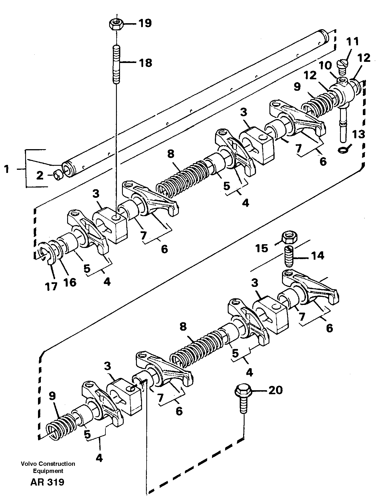 Valve mechanism — volvo parts diagram