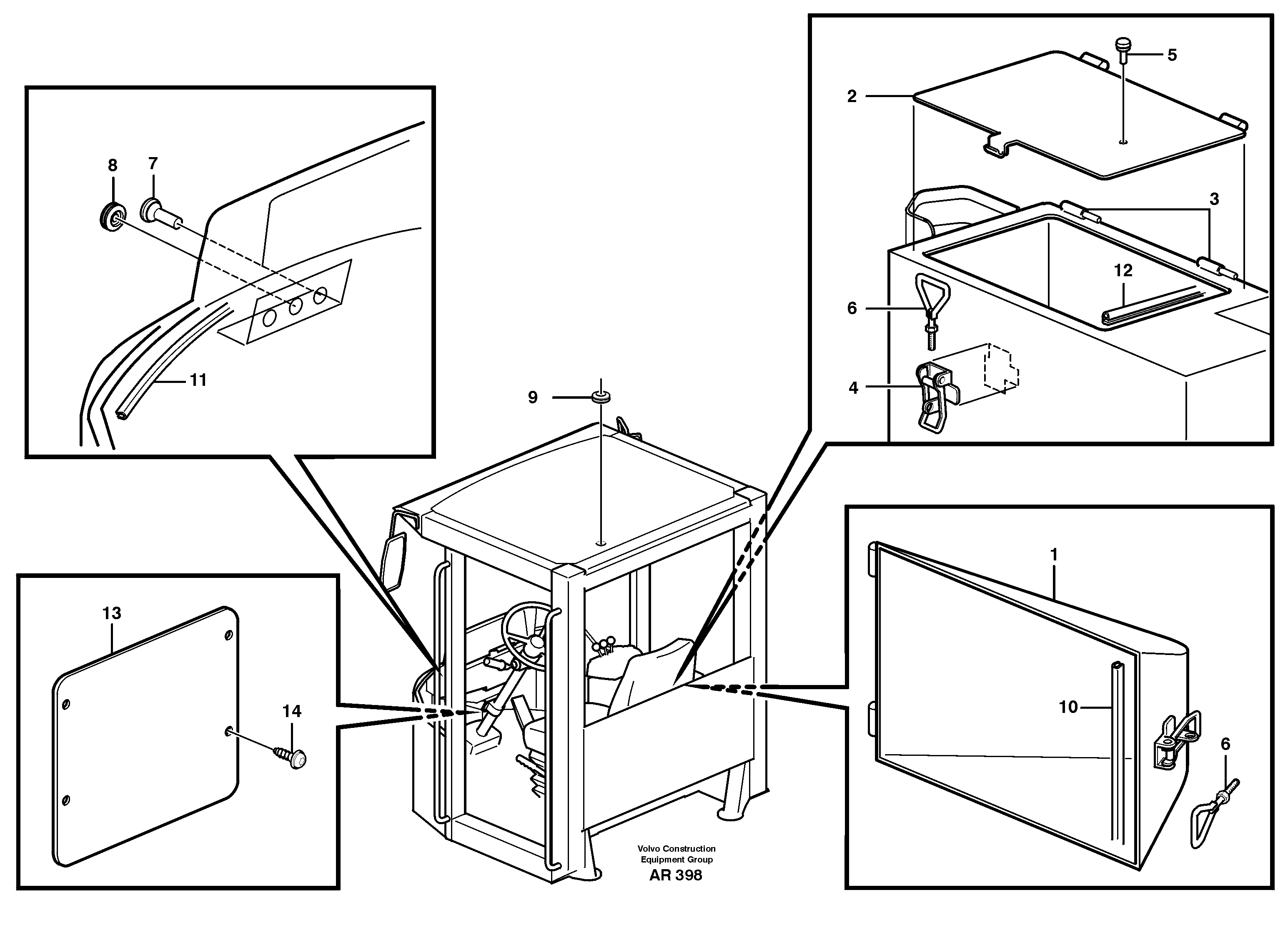 Hatches  33748 — volvo parts diagram