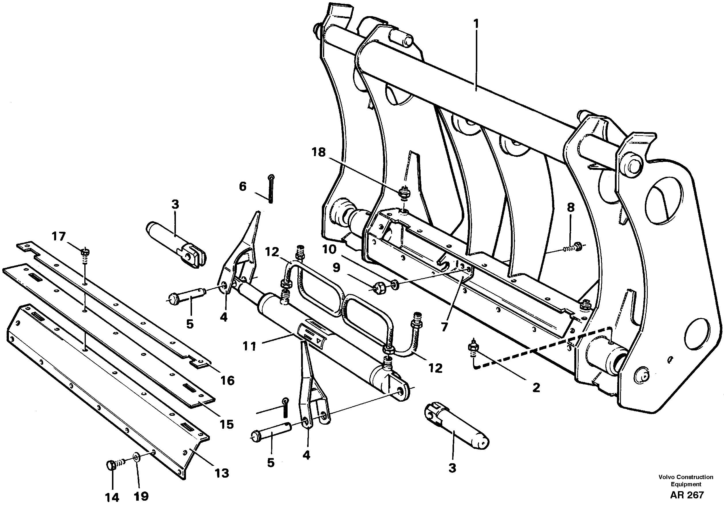 Attachment bracket  94942, 80007 — volvo parts diagram
