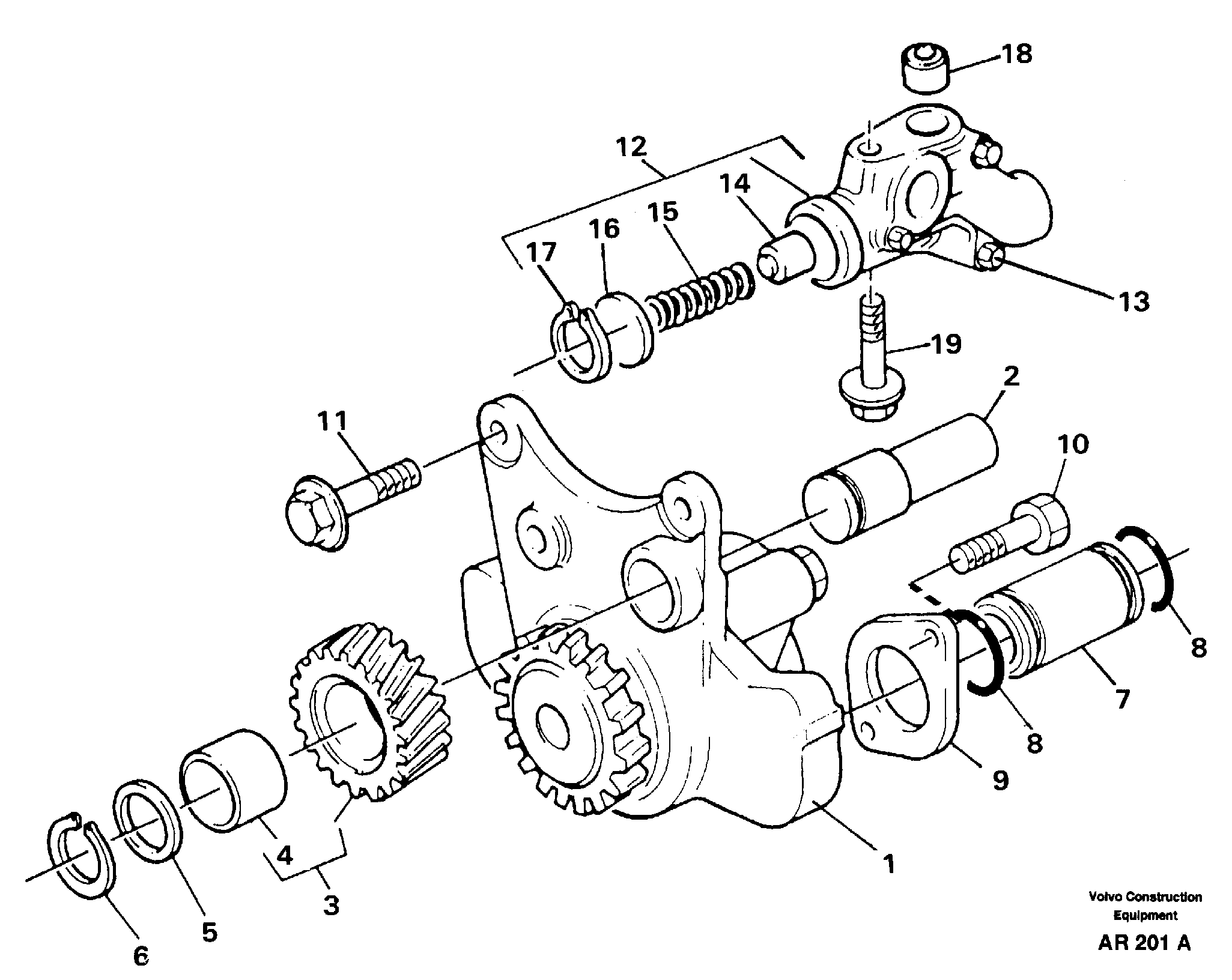 Oil pump — volvo parts diagram