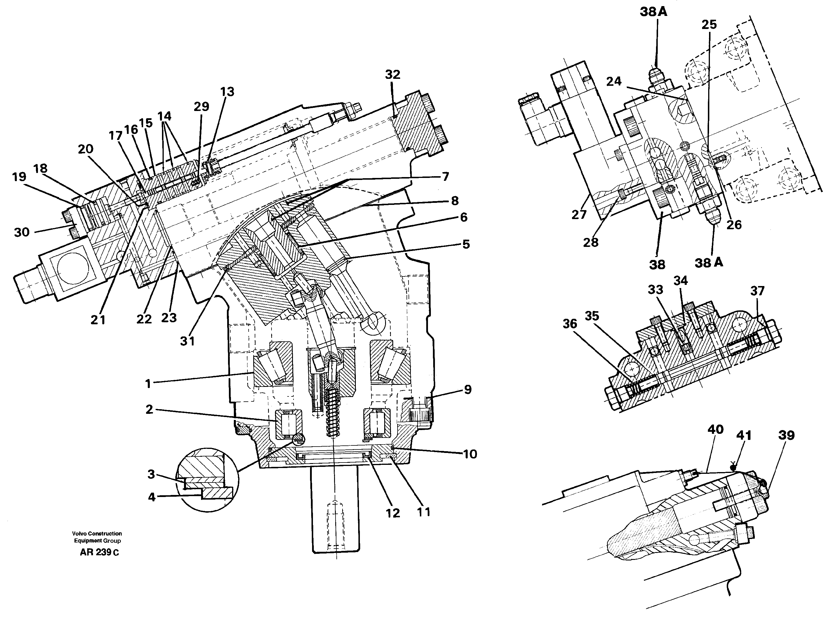 Hydraulic motor — volvo parts diagram
