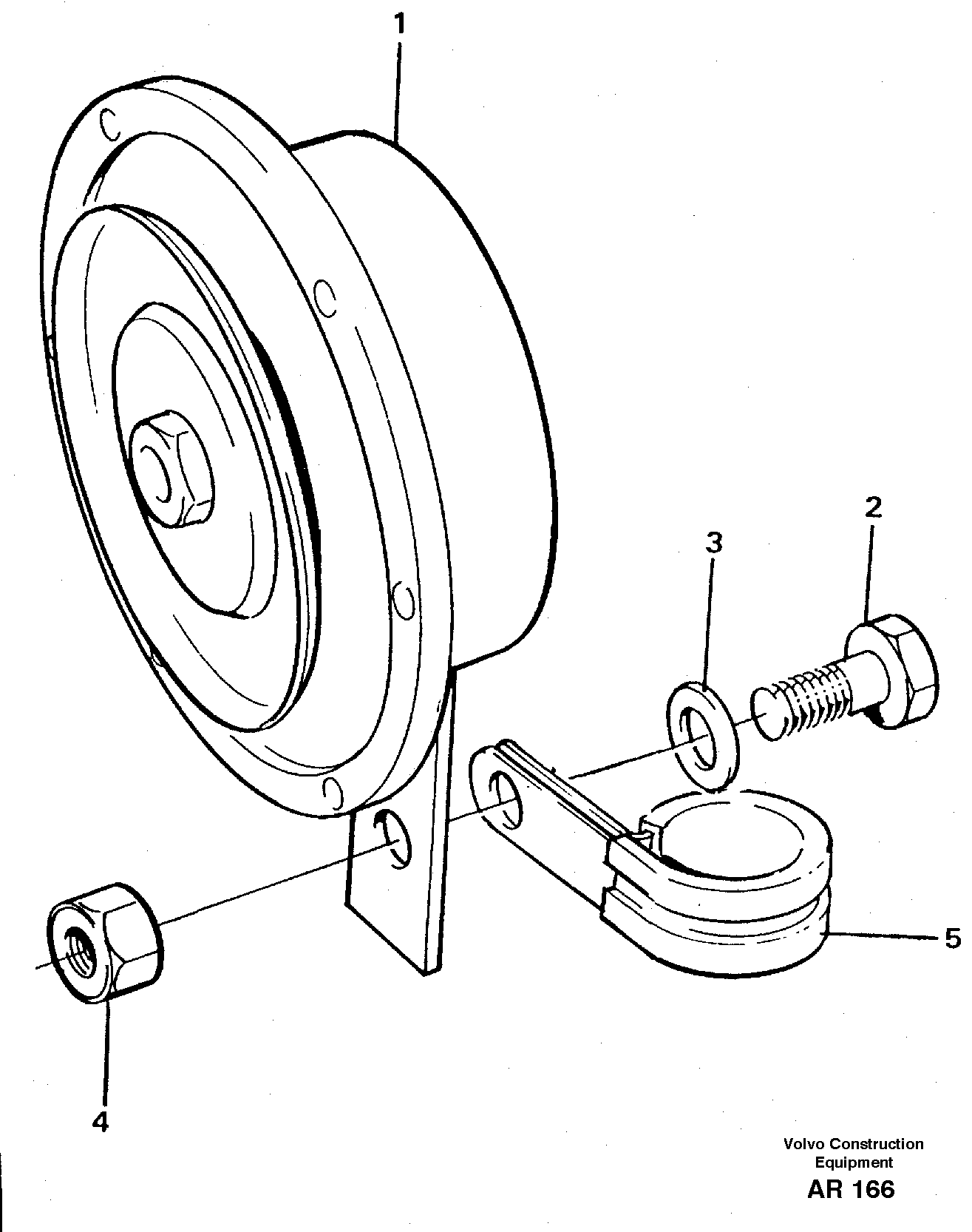 Compressor horn — volvo parts diagram