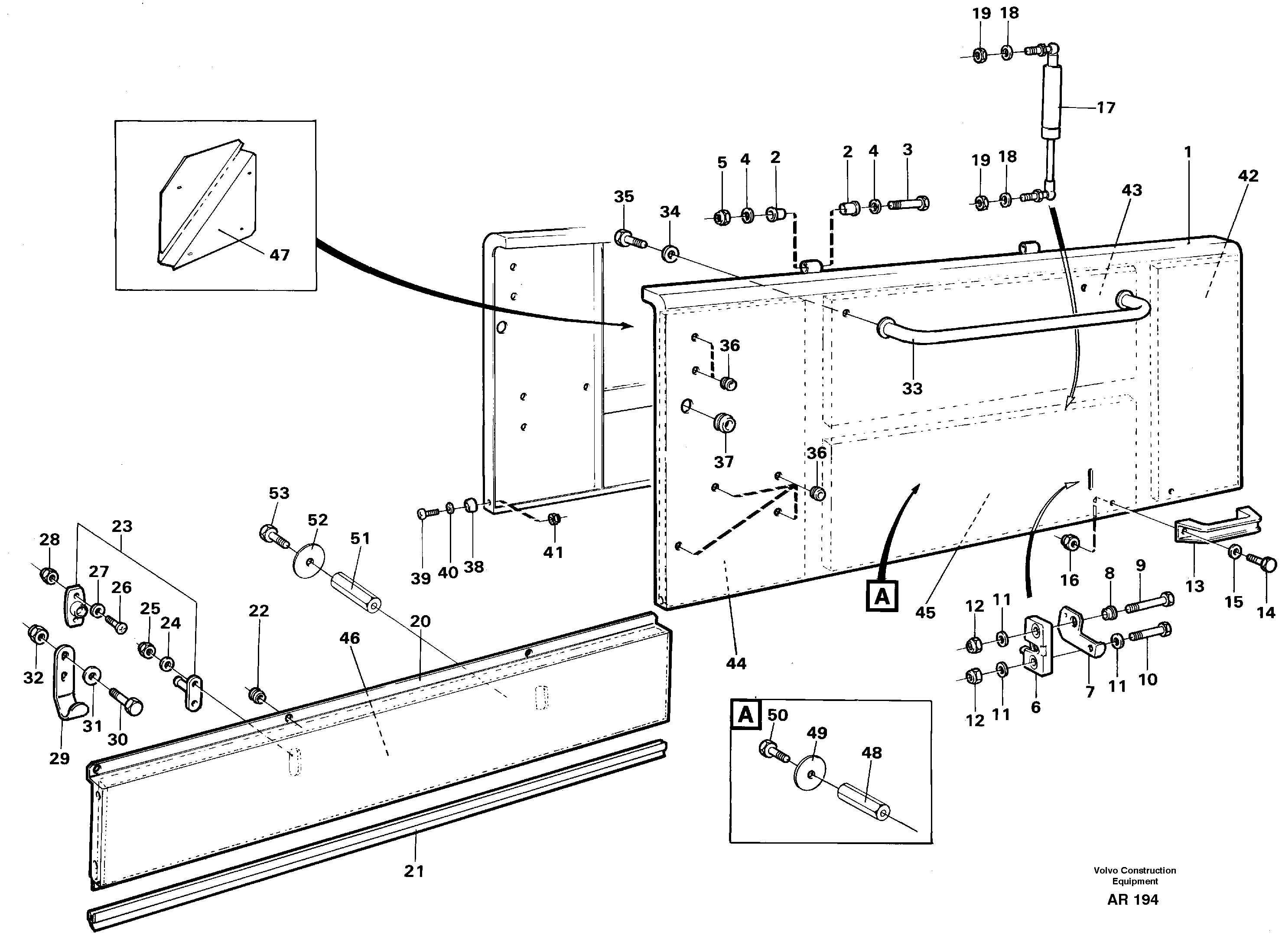 Side hatches — volvo parts diagram