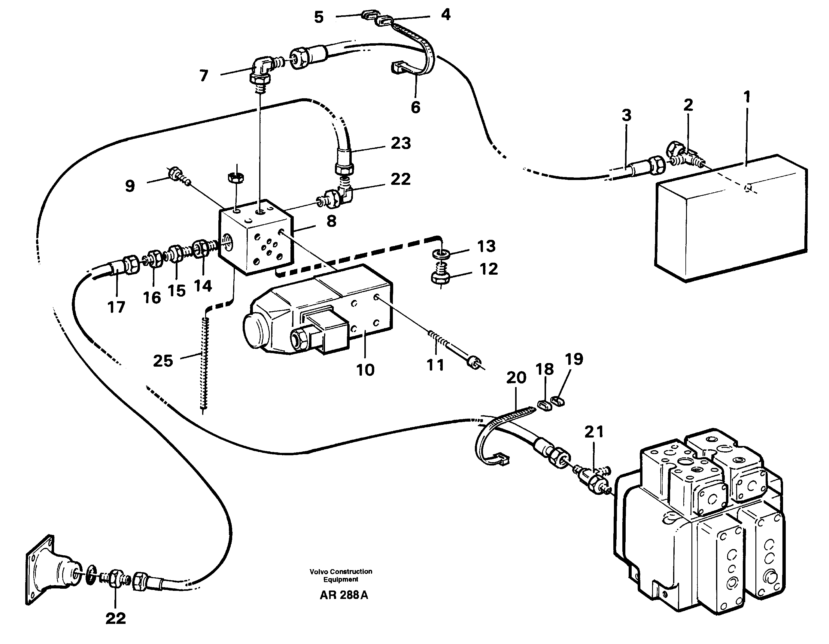 Controls, differential lock  92147, 94644 — volvo parts diagram
