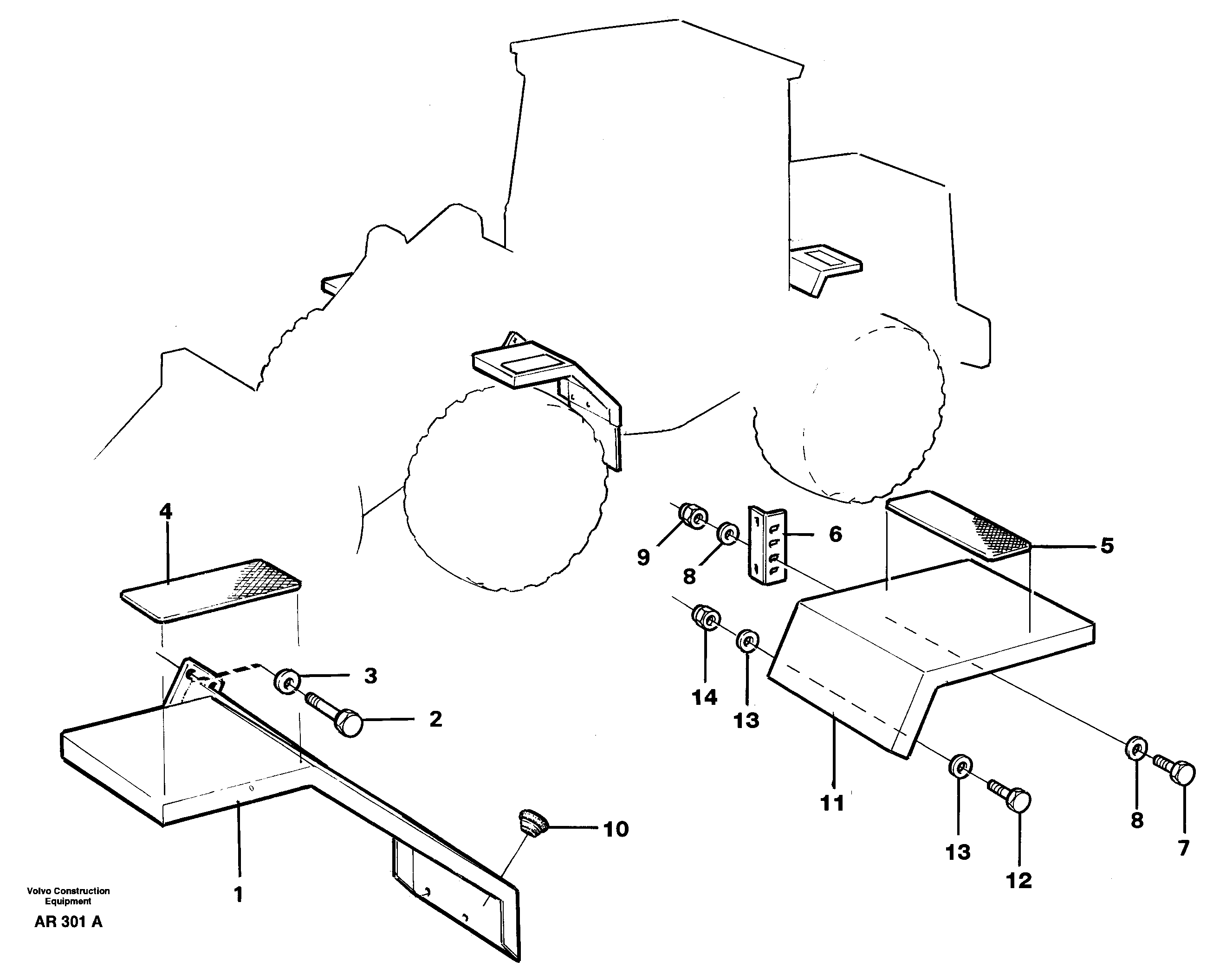 Fenders  92166 — volvo parts diagram
