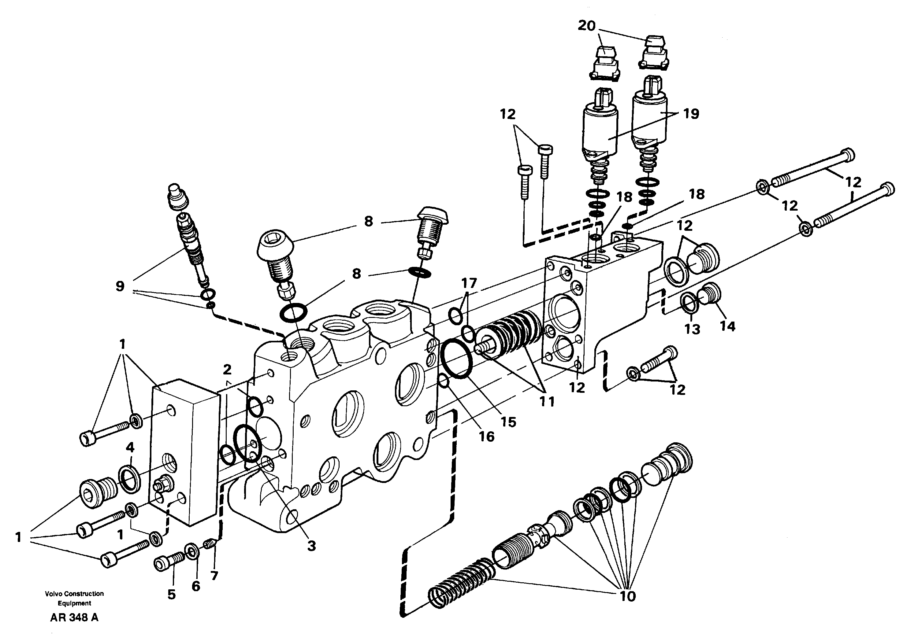 Valve section  94777 — volvo parts diagram
