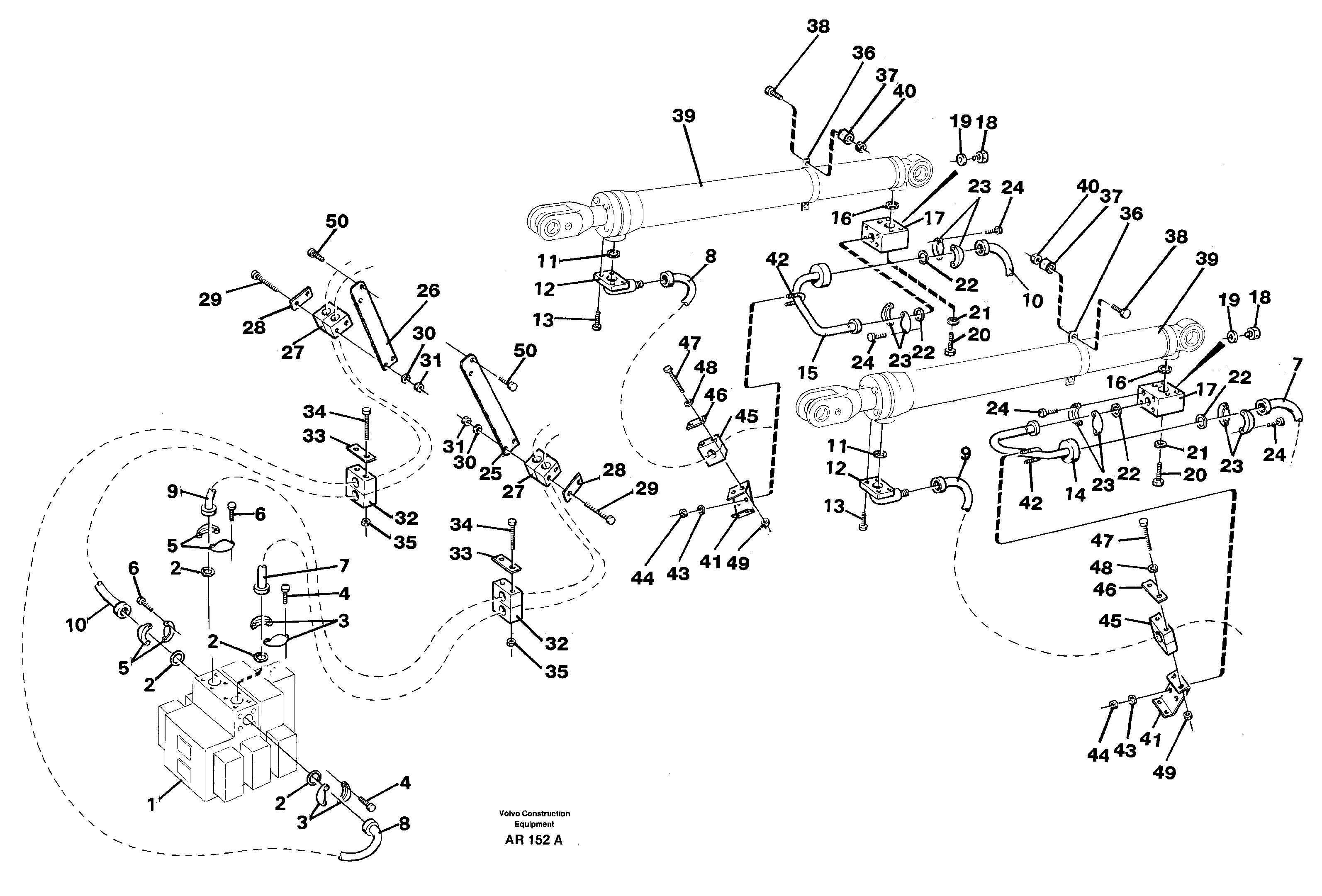 Hydraulic system: Lift function — volvo parts diagram