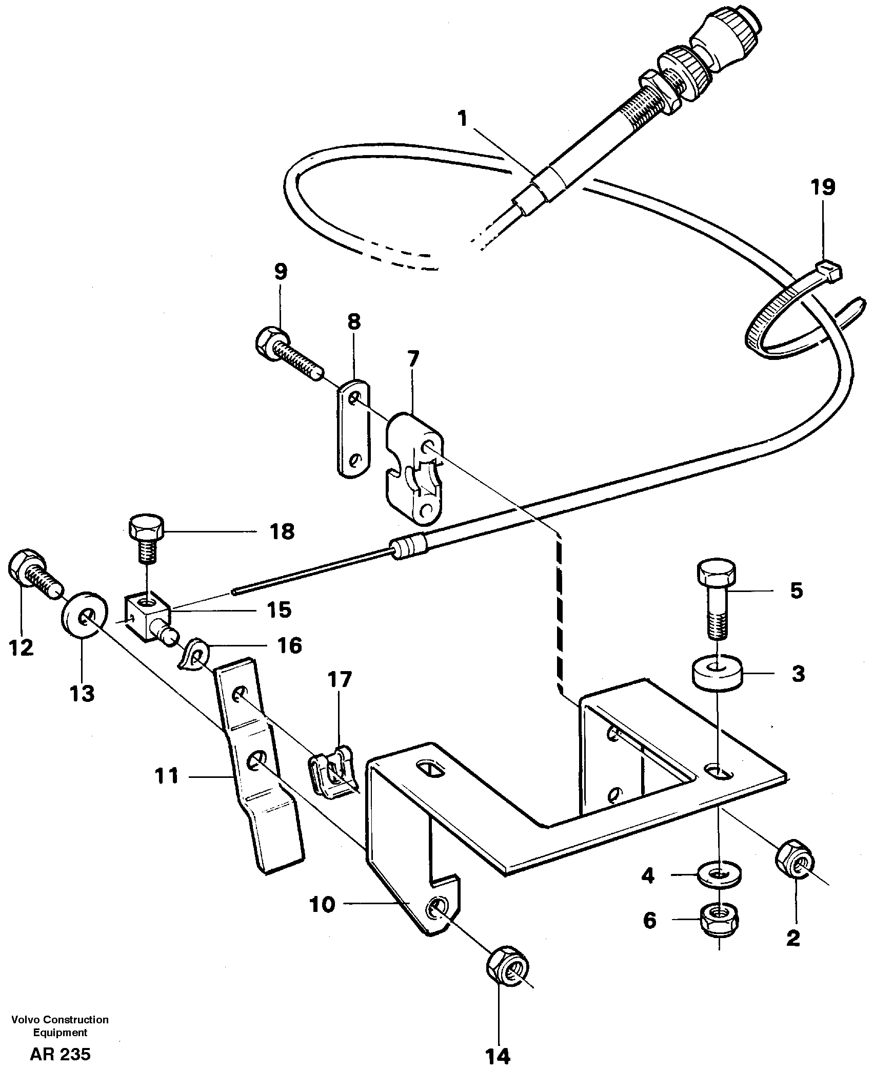 Hand throttle  92459 — volvo parts diagram