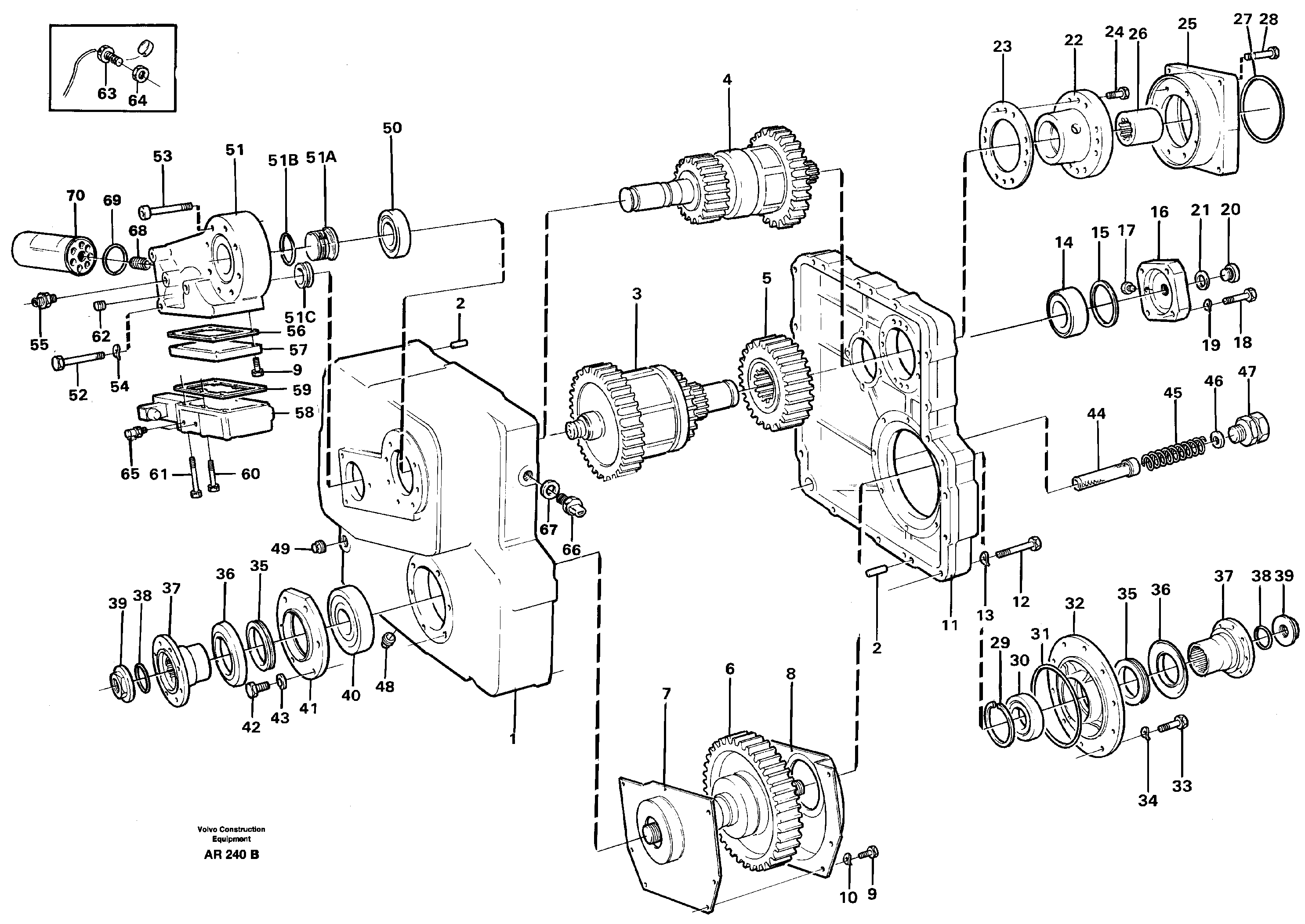 Hydraulic transmission — volvo parts diagram