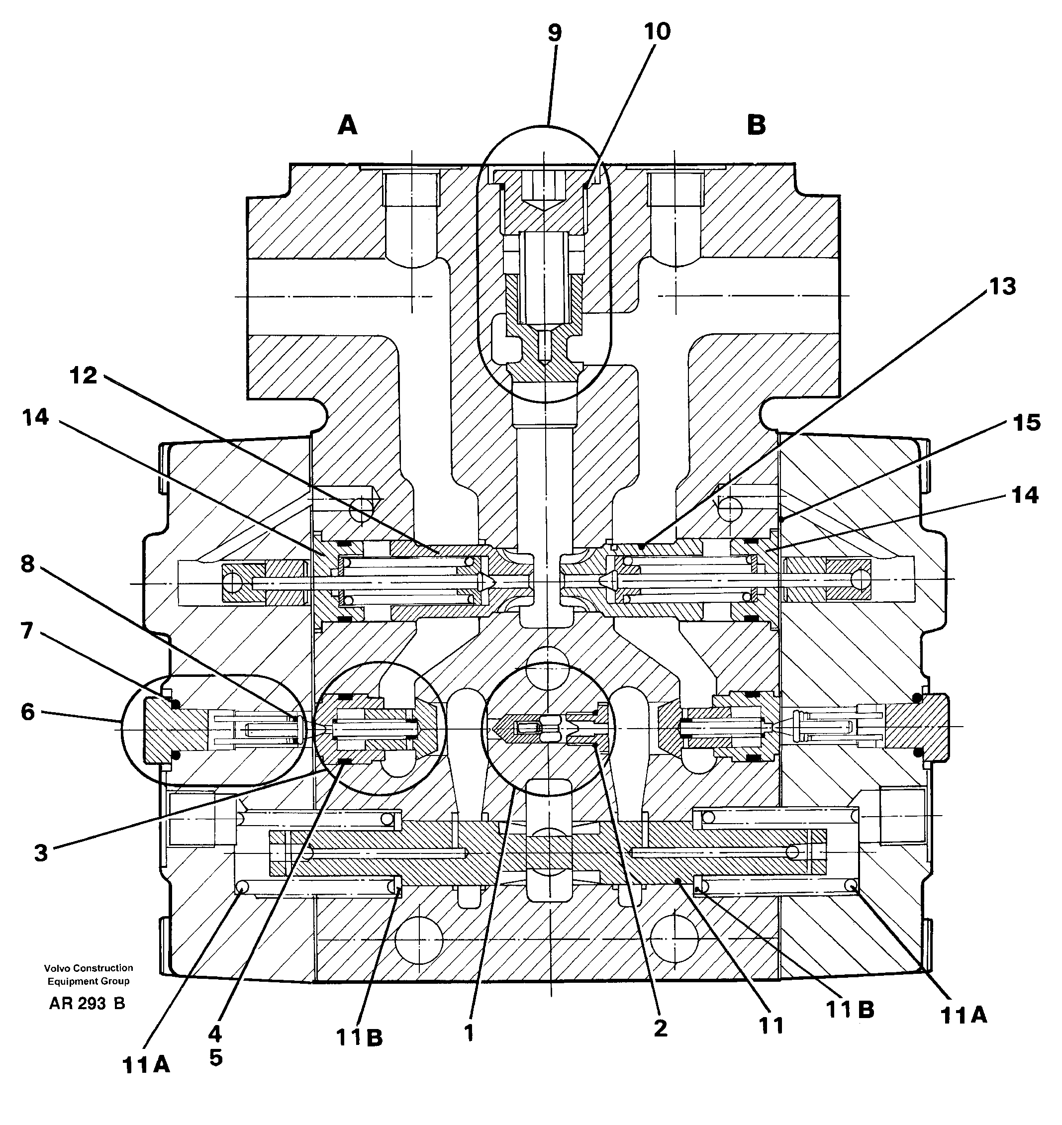 Valve section Tilt — volvo parts diagram